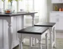 24"H Carriage House Stool Wood Seat