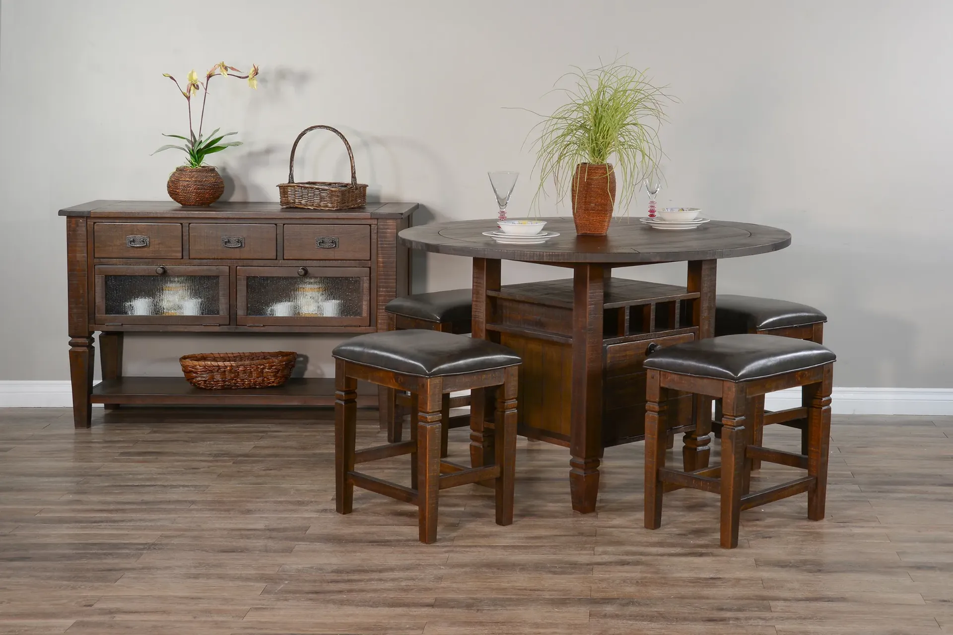 24"H Homestead Stool Cushion Seat
