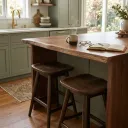 24"H Swivel Stool With Saddle Seat