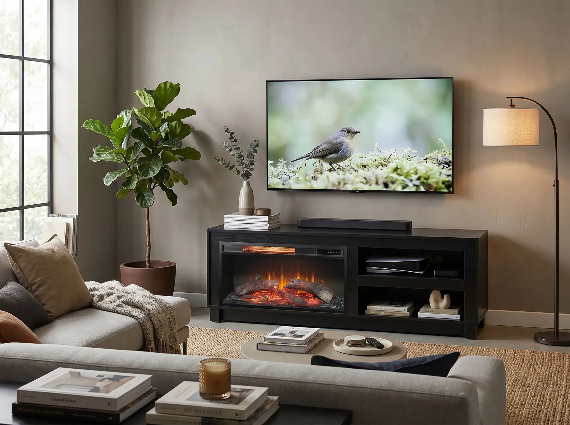 28" Log Fireplace Insert