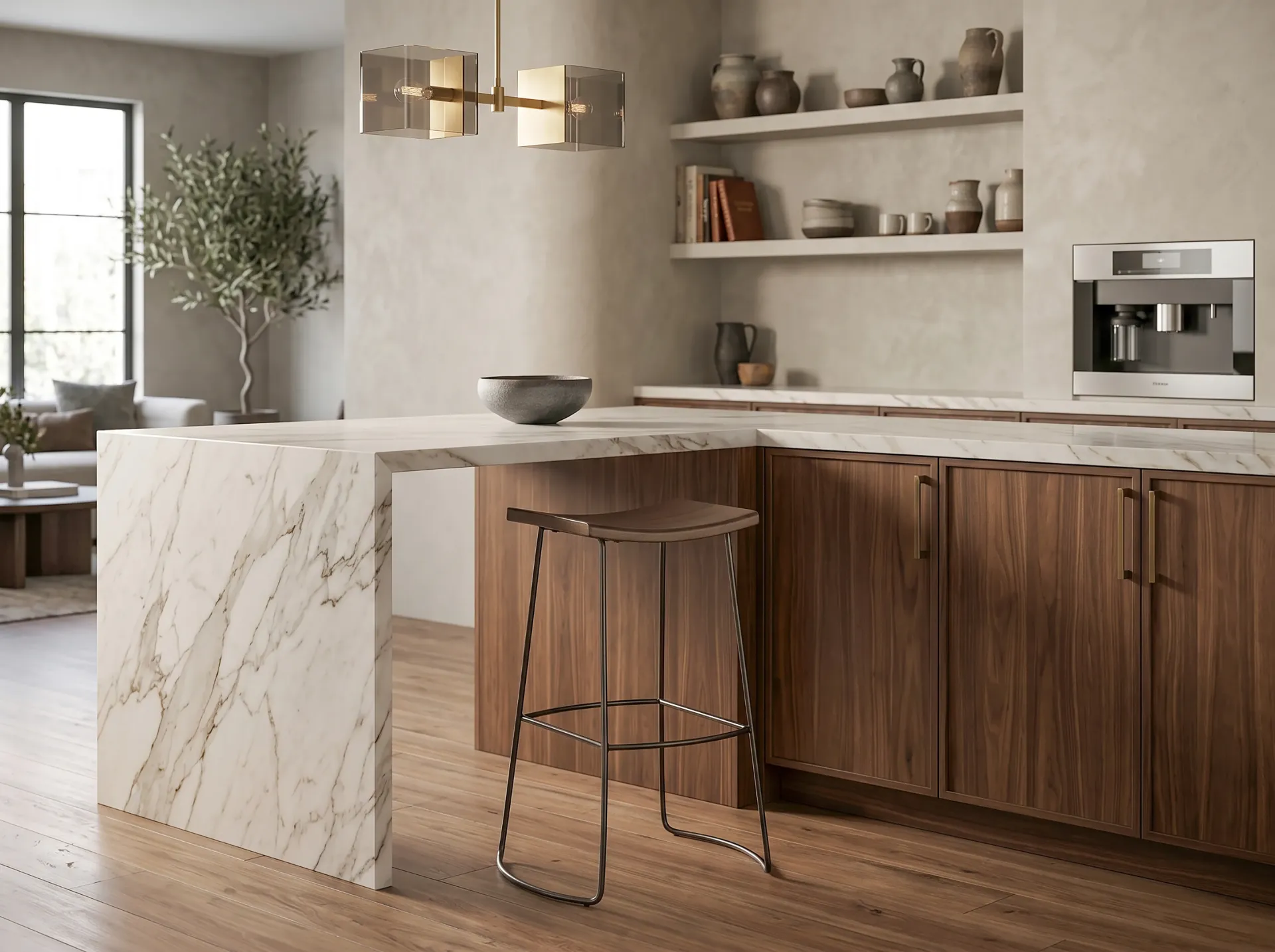 30"H Stool Wood Seat