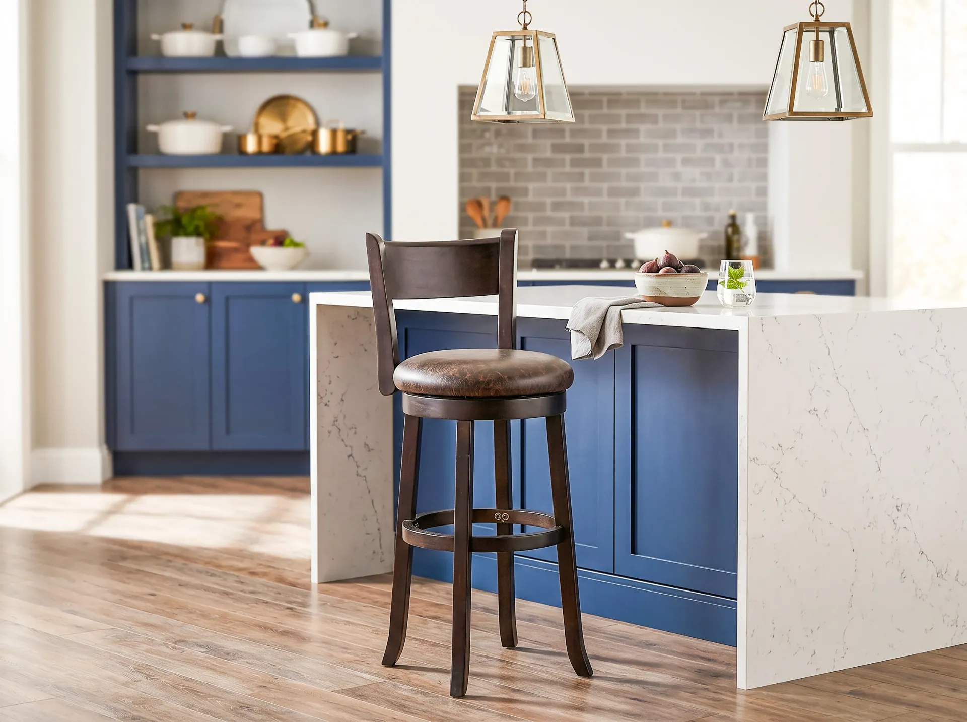 30"H Swivel Barstool Cushion Seat
