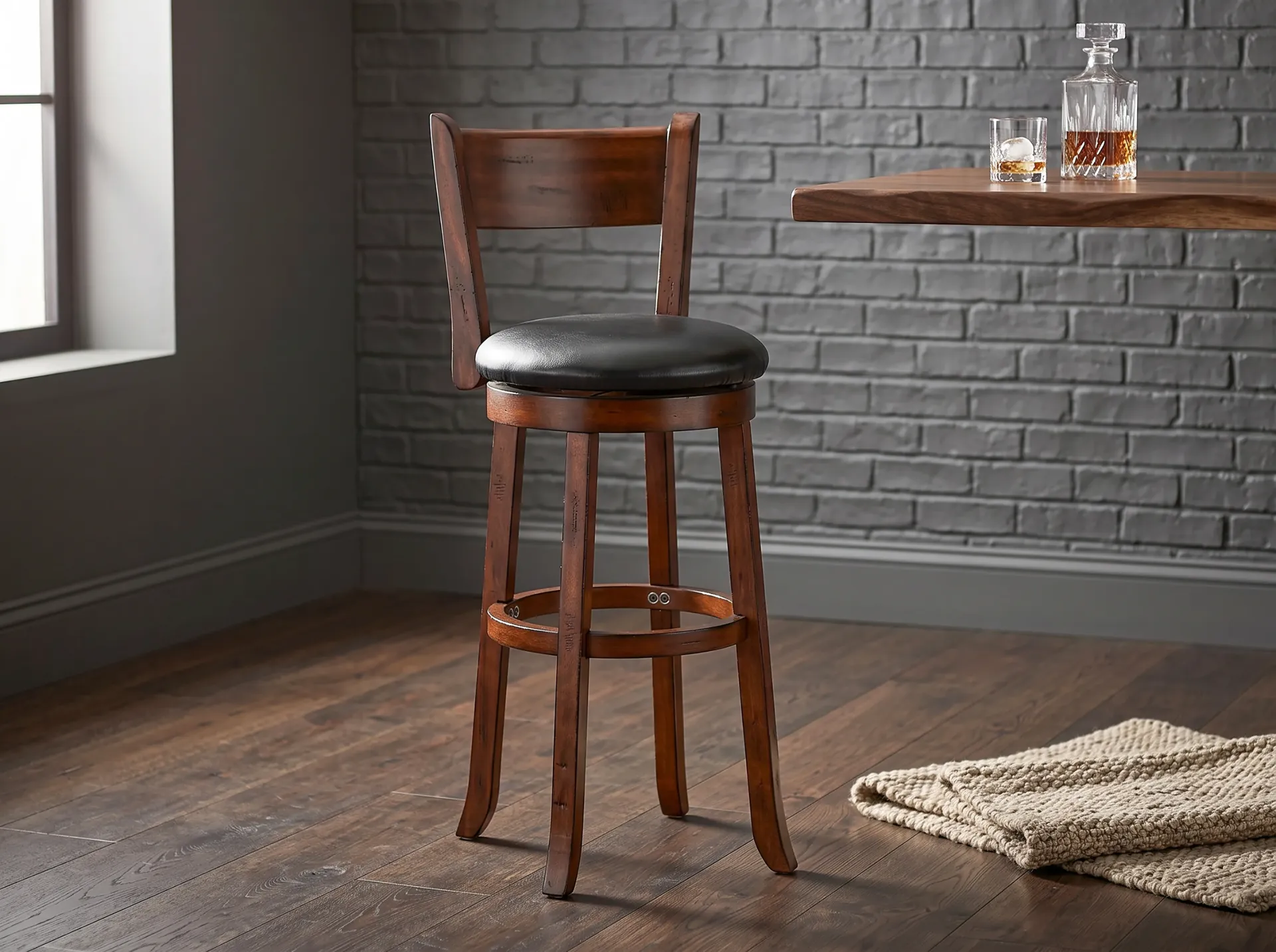 30"H Swivel Barstool Cushion Seat