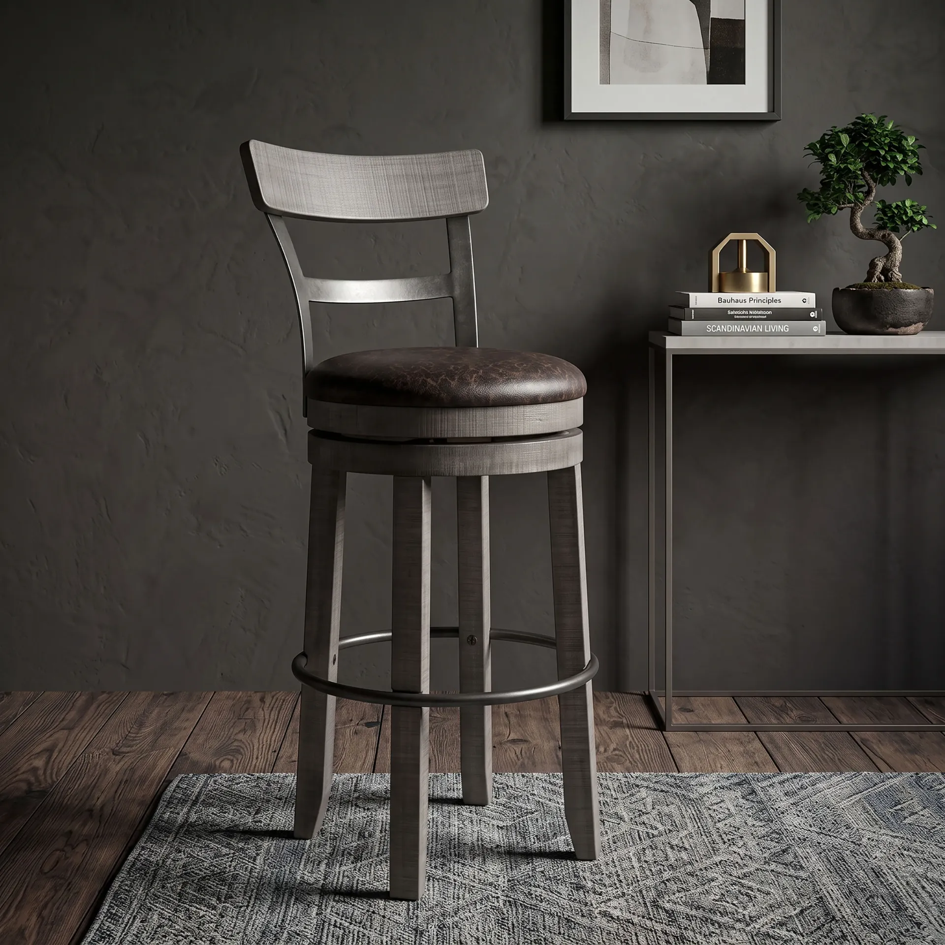 [1624AG-B30] 30"H Swivel Barstool Cushion Seat