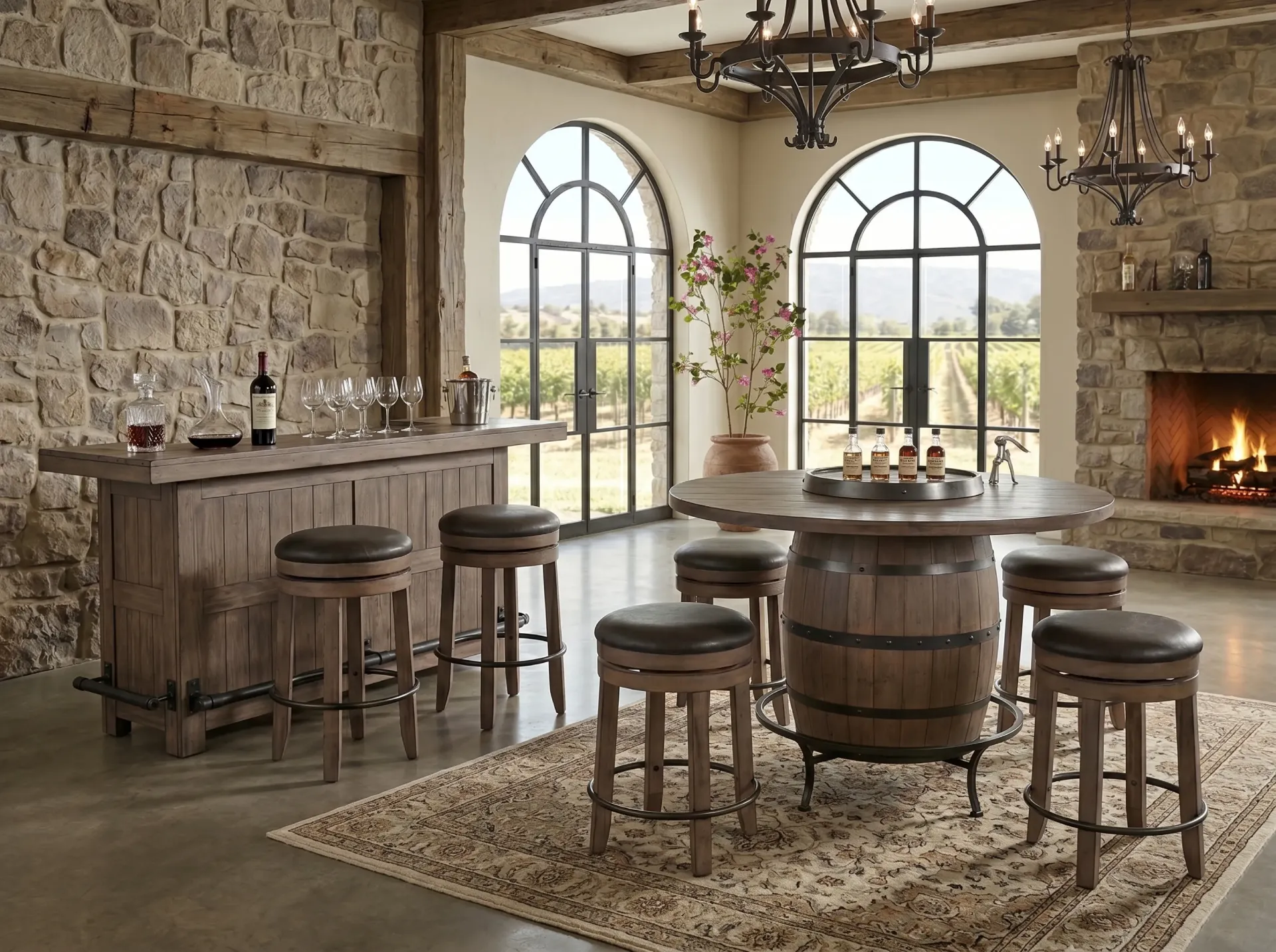 [1624BU-30] 30"H Swivel Stool Cushion Seat
