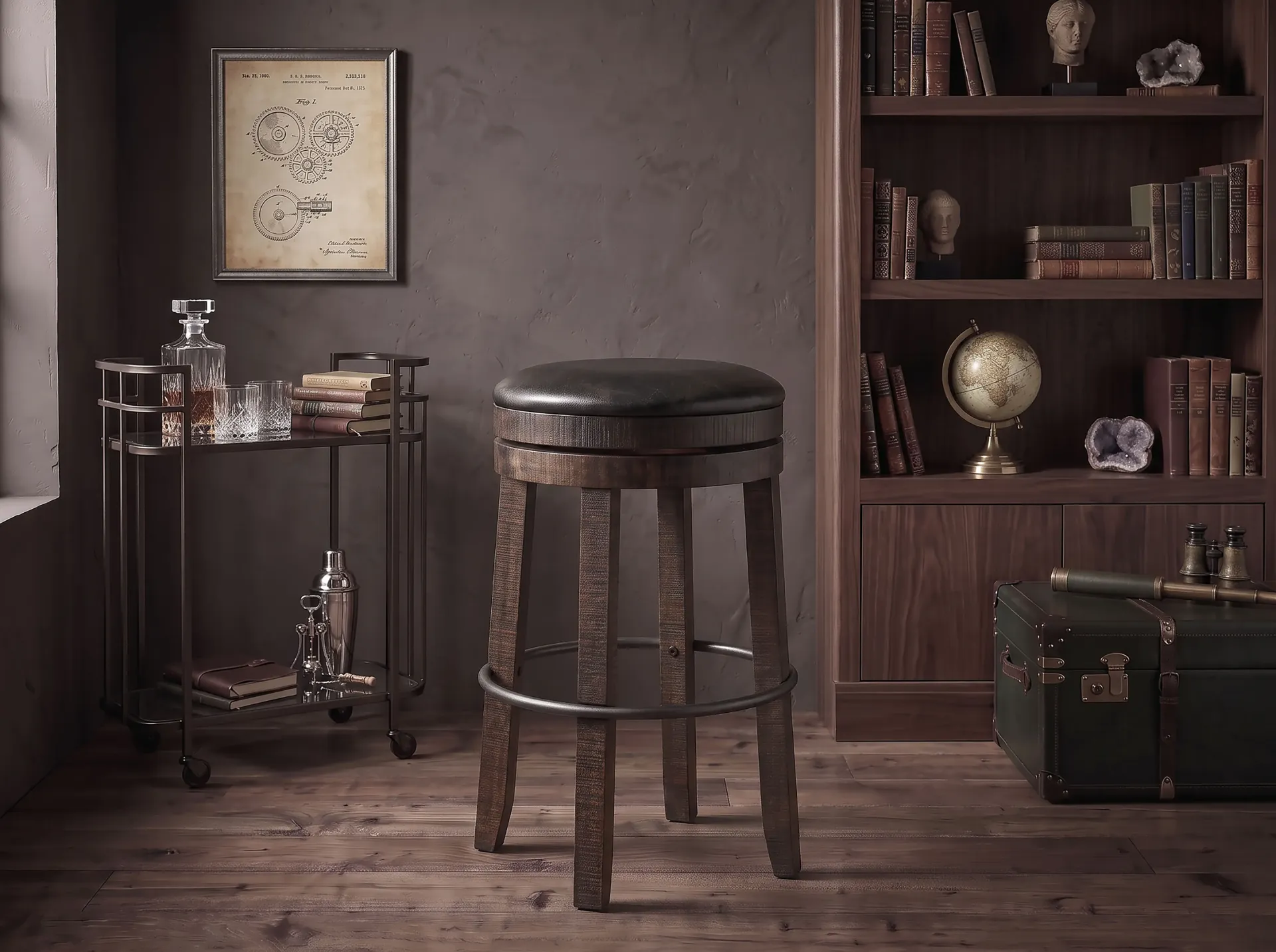 [1624TL2-30] 30"H Swivel Stool Cushion Seat