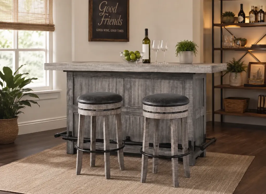 [1624AG-30] 30"H Swivel Stool Cushion Seat