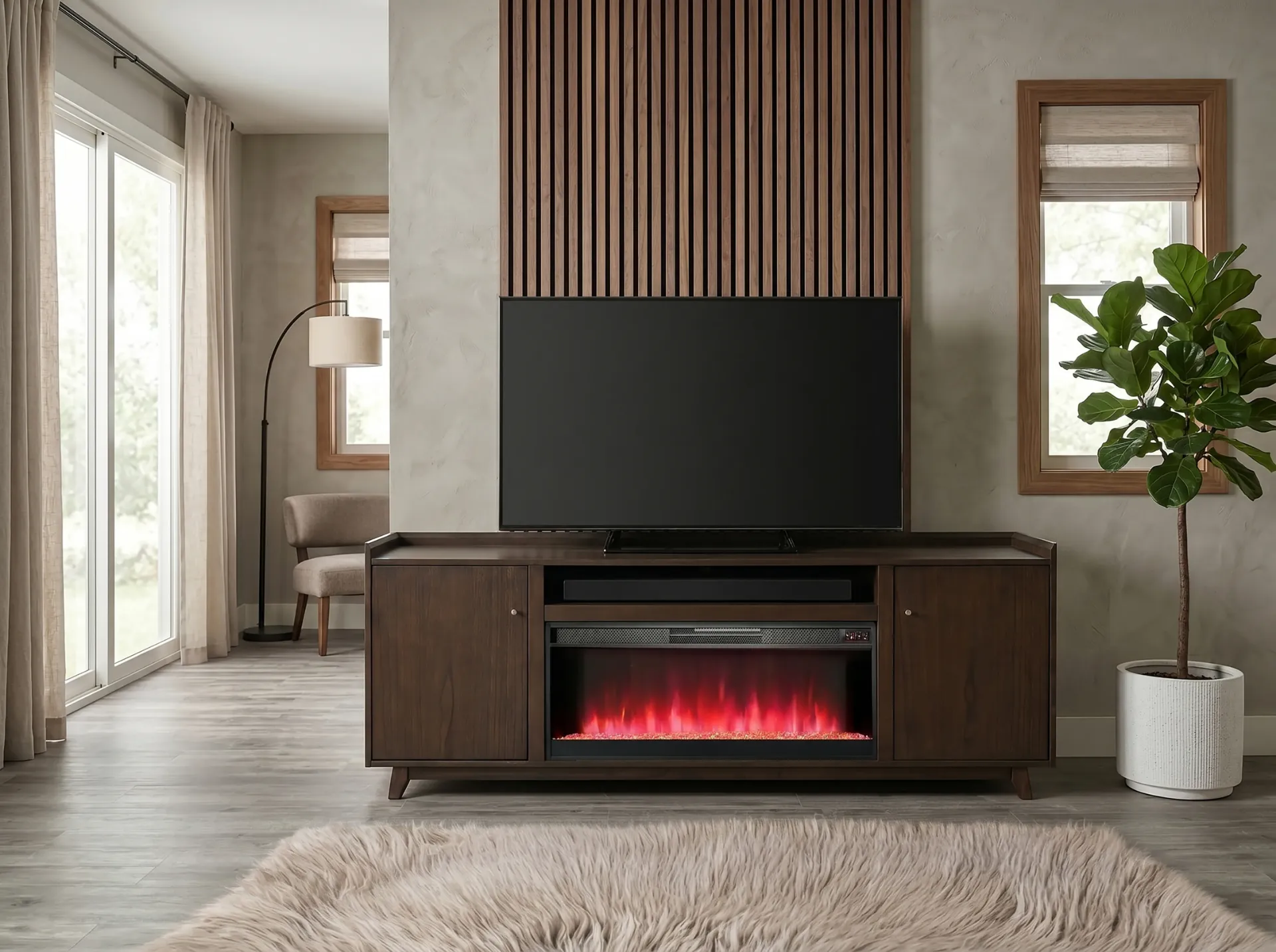 42" Crystal Fireplace Insert