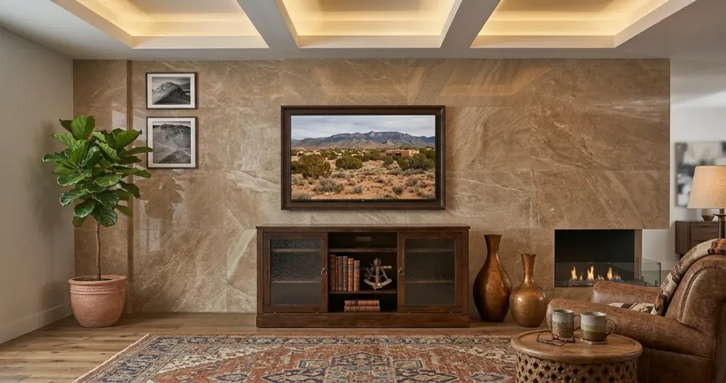 [3565DC2-63] 63" Santa Fe TV Console