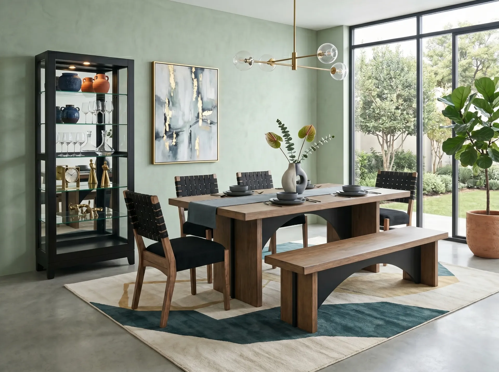 Arch Dining Chair Cushion Seat & Webbed Back