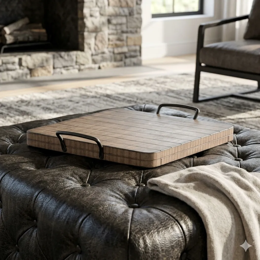 Beach Pebble Ottoman Tray