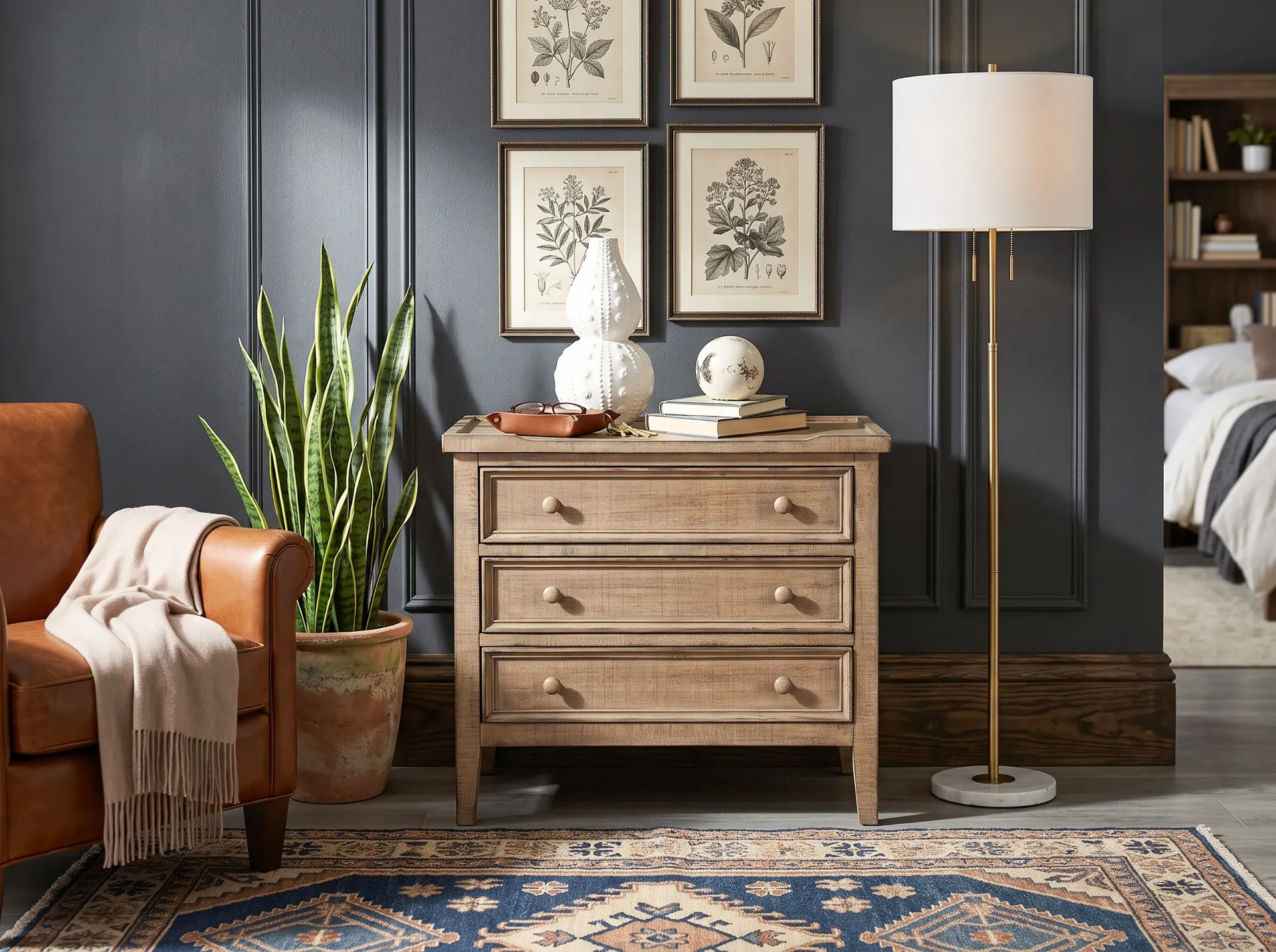 Beach Pebble Side Chest