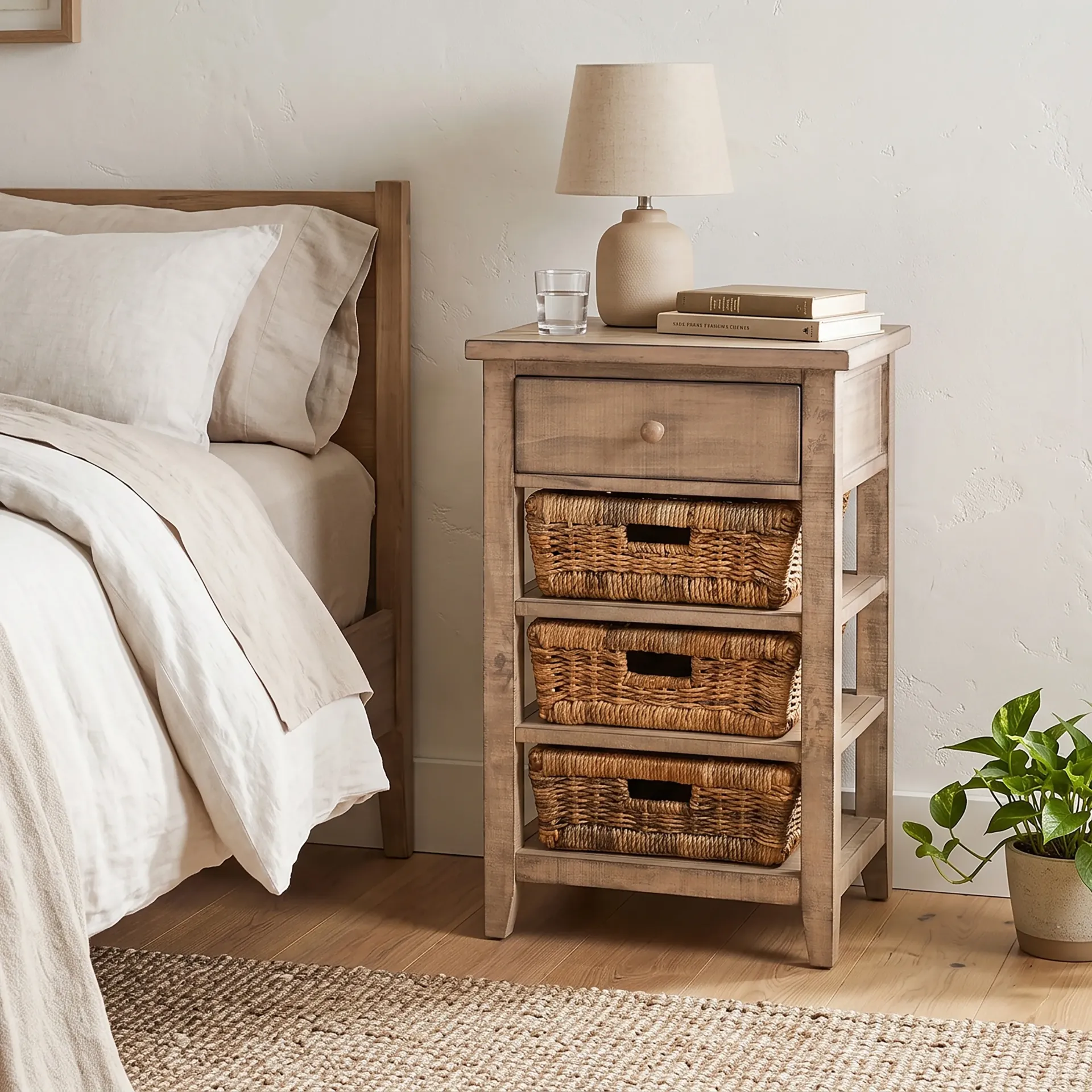 Beach Pebble Storage Table