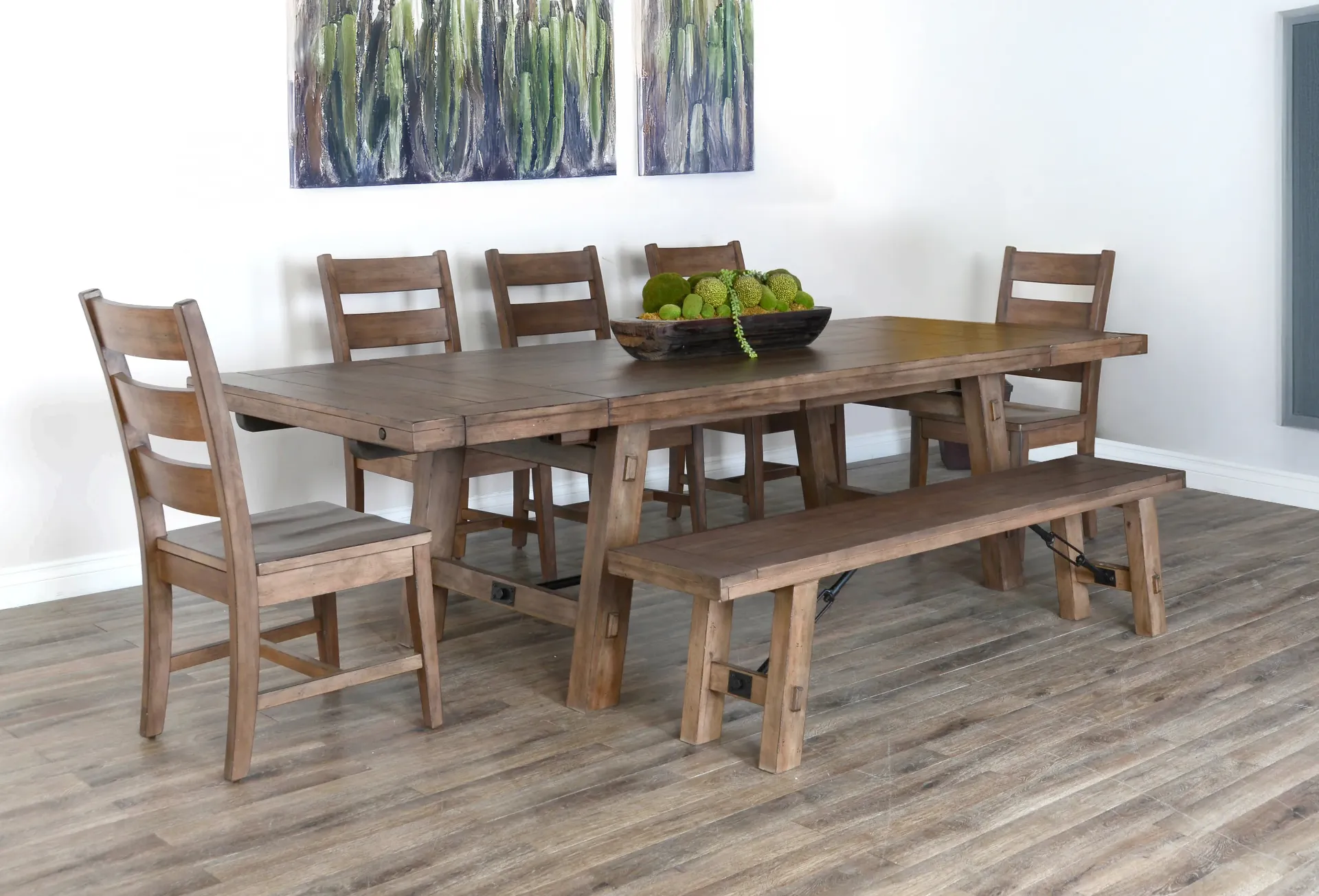 Bench With Turnbuckle Wood Seat