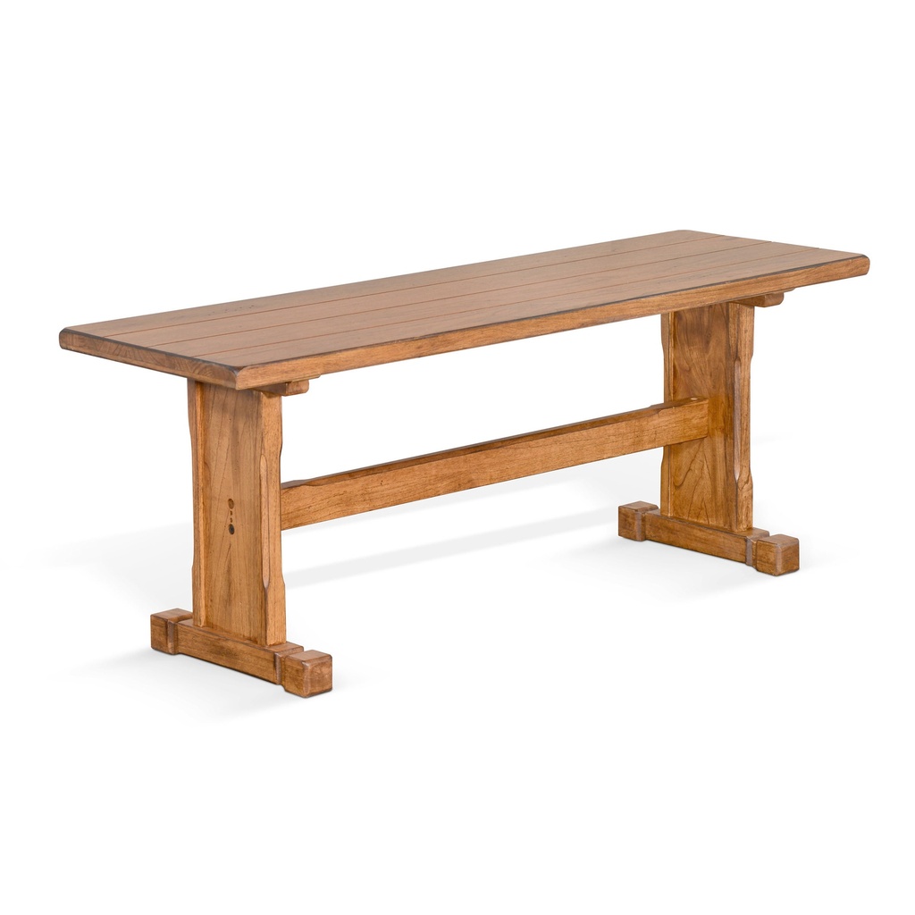 Sedona Breakfast Nook Side Bench Wood Seat
