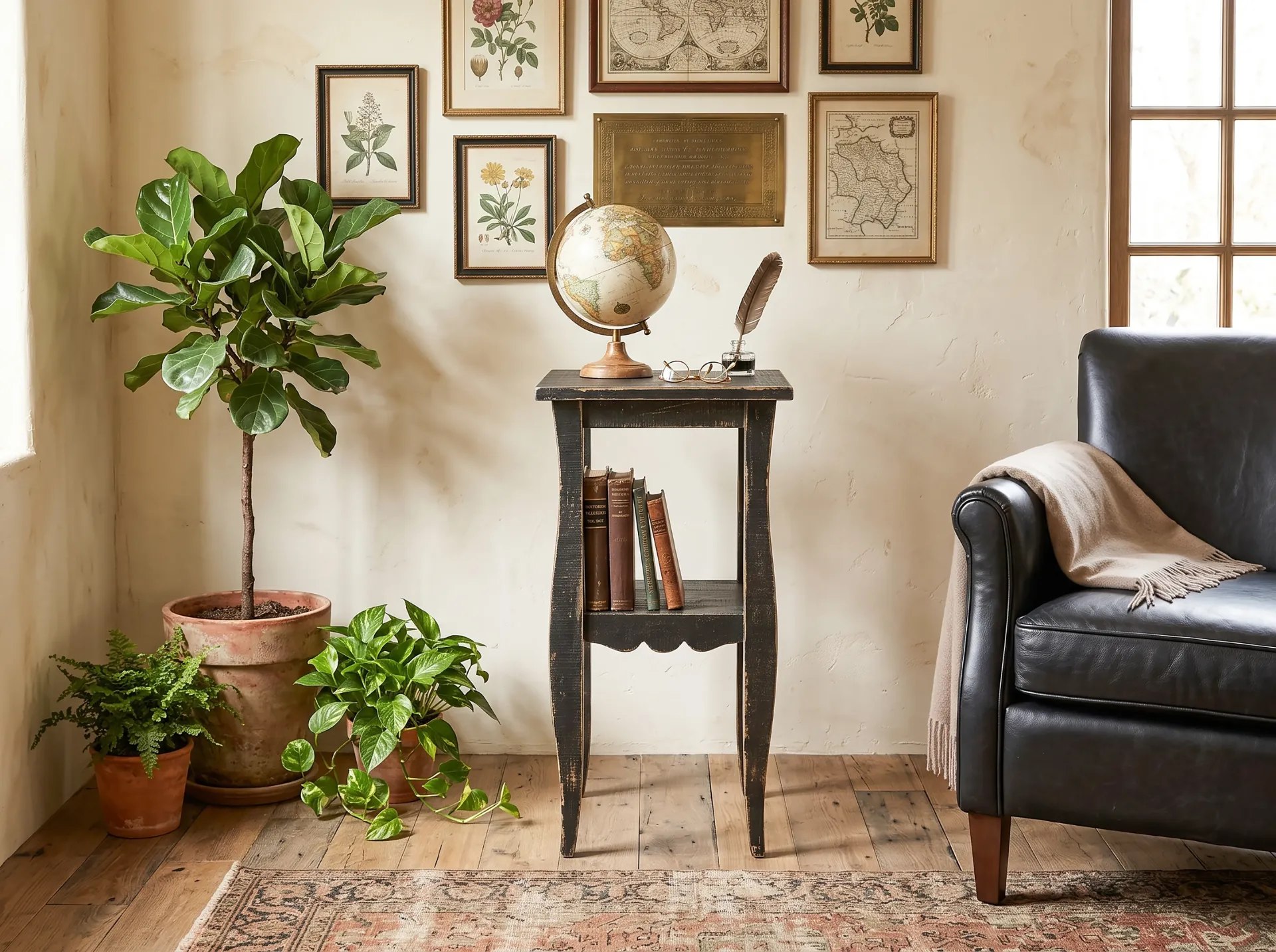 [2082BS] Black Sand End Table