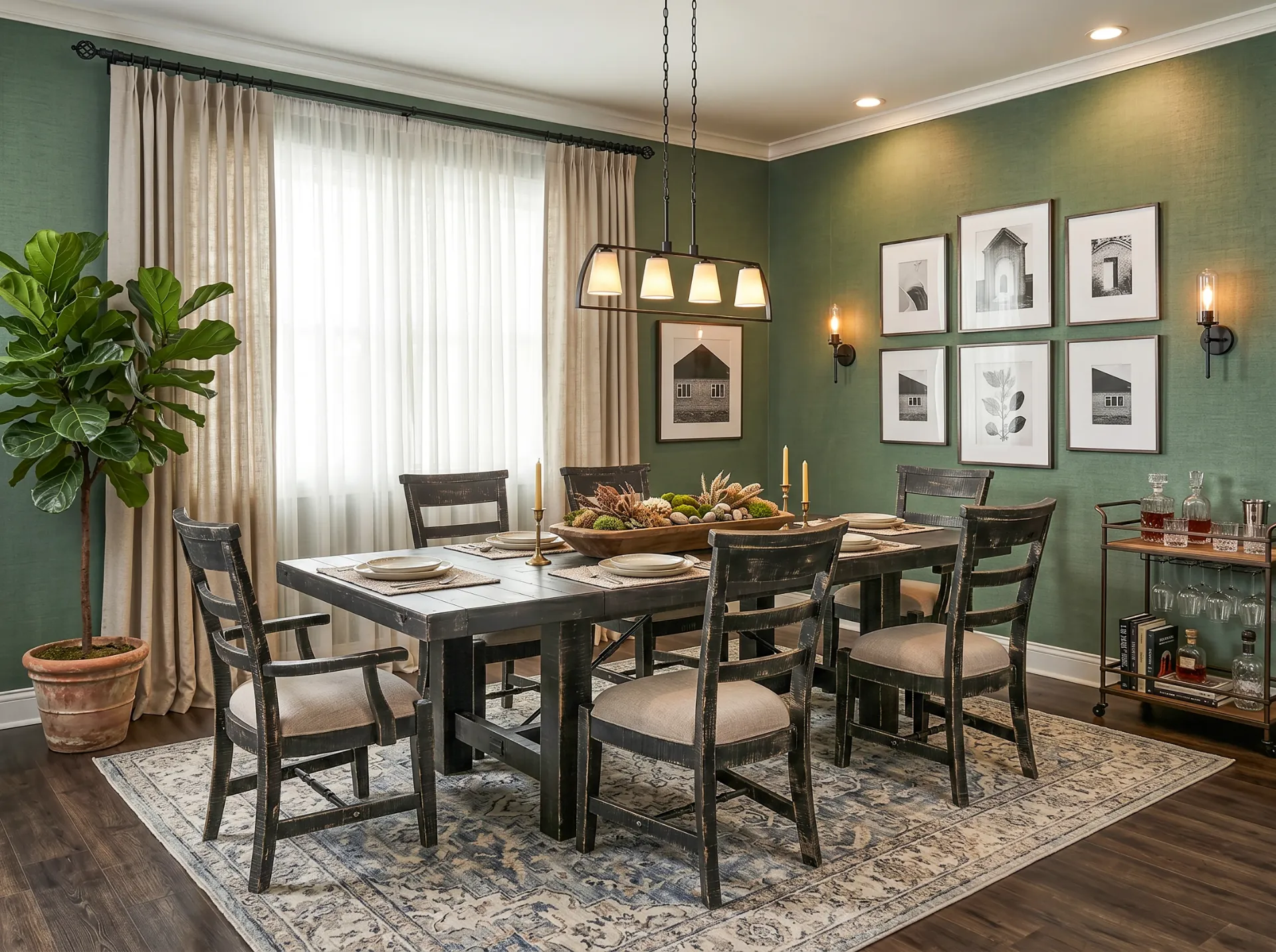 Black Sand Extension Table