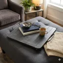 Black Sand Ottoman Tray
