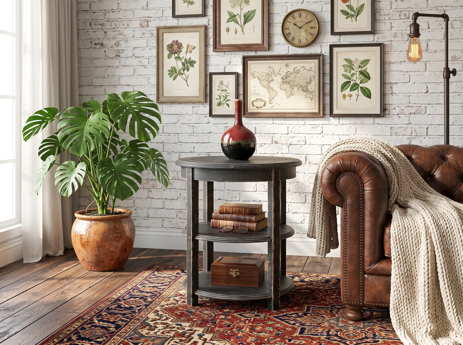 Black Sand Side Table