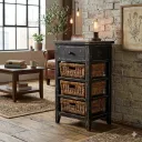 Black Sand Storage Table