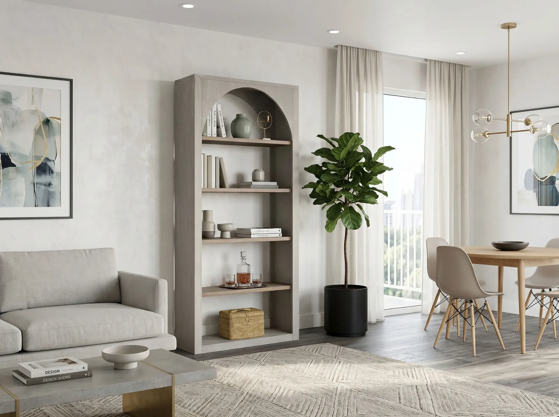 [2857LW-B] Bookcase