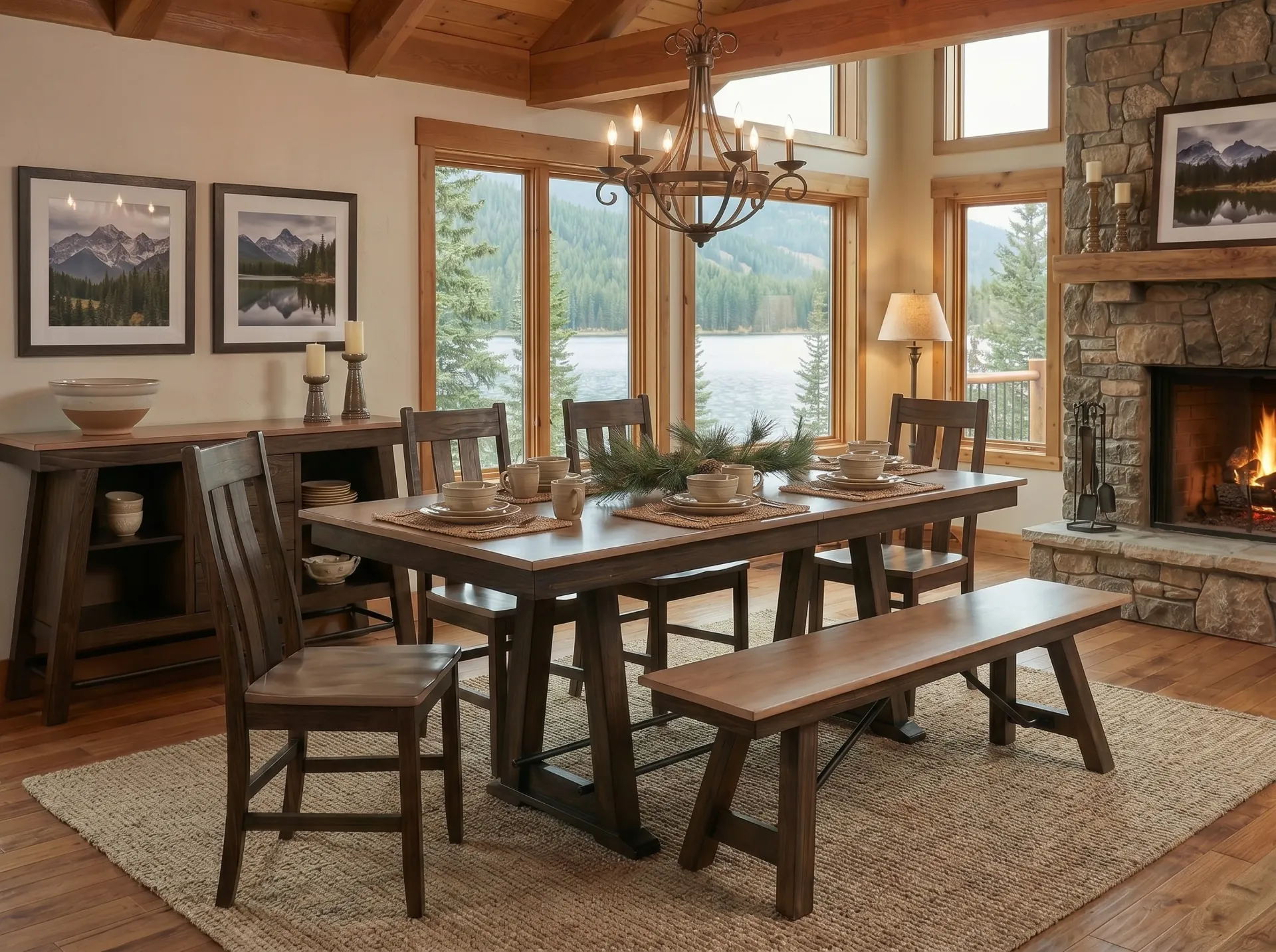 Boulder Dining Bench