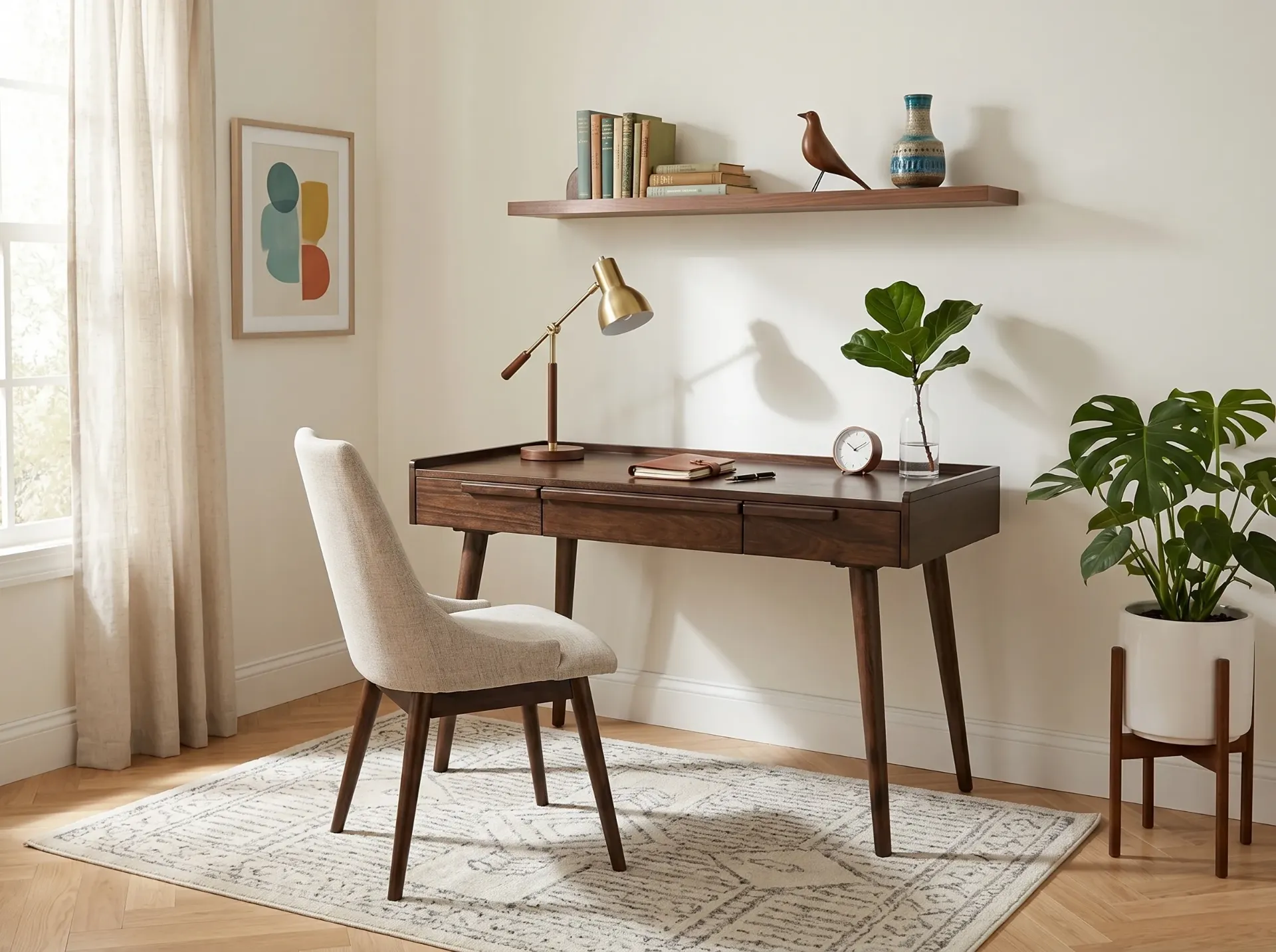 Chair With Cushion Seat & Back
