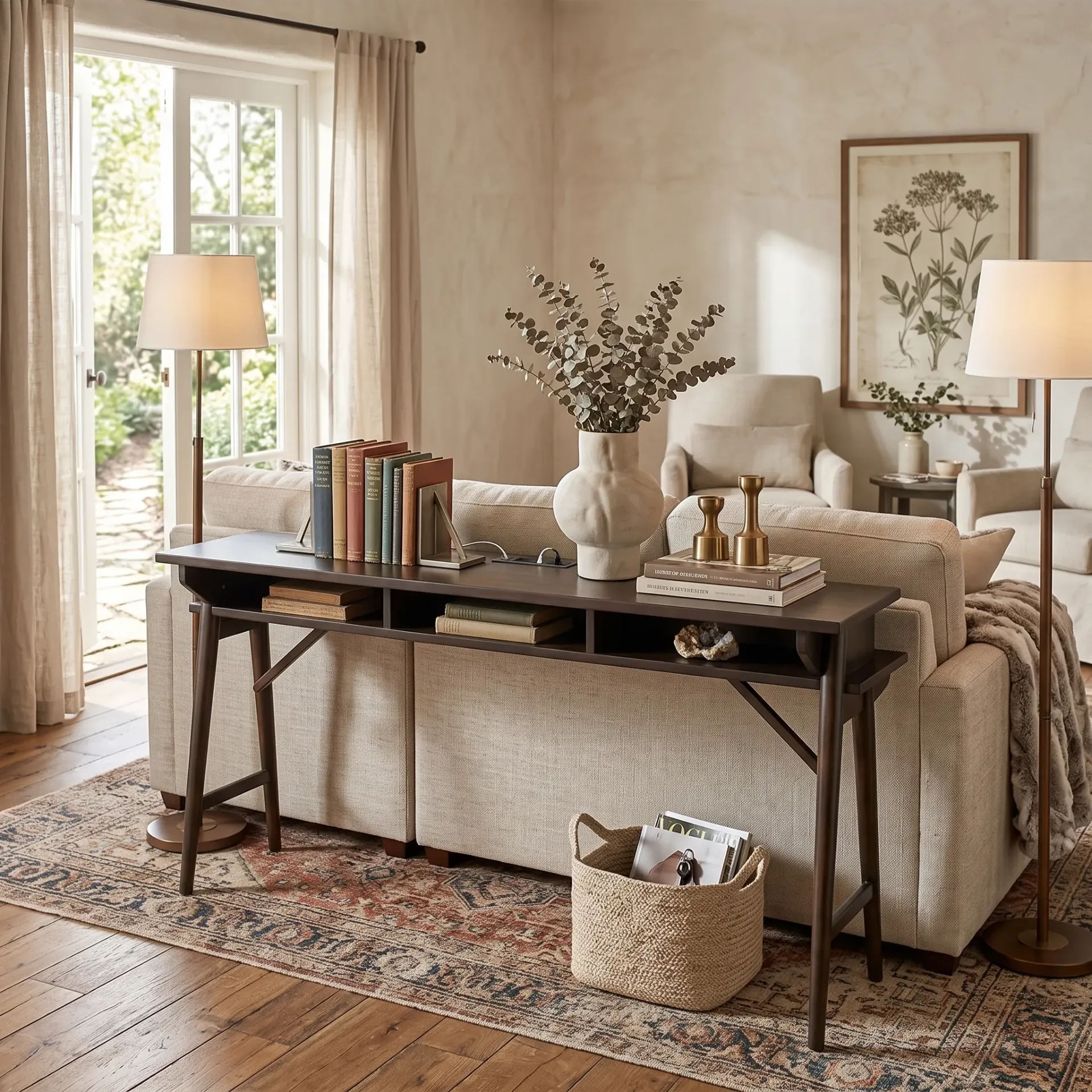 Console Table With Usb Power Pack