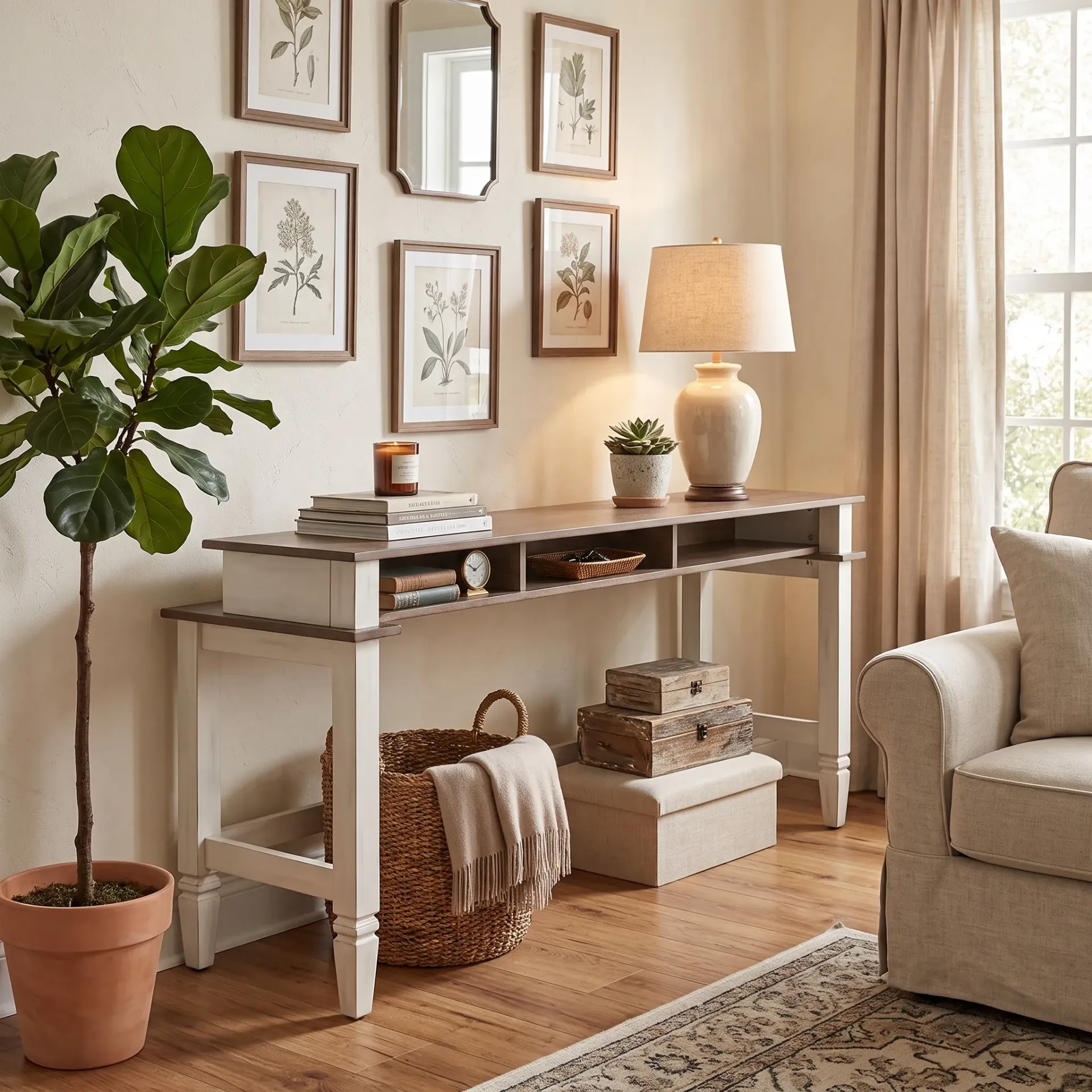 Console Table With Usb Power Plug