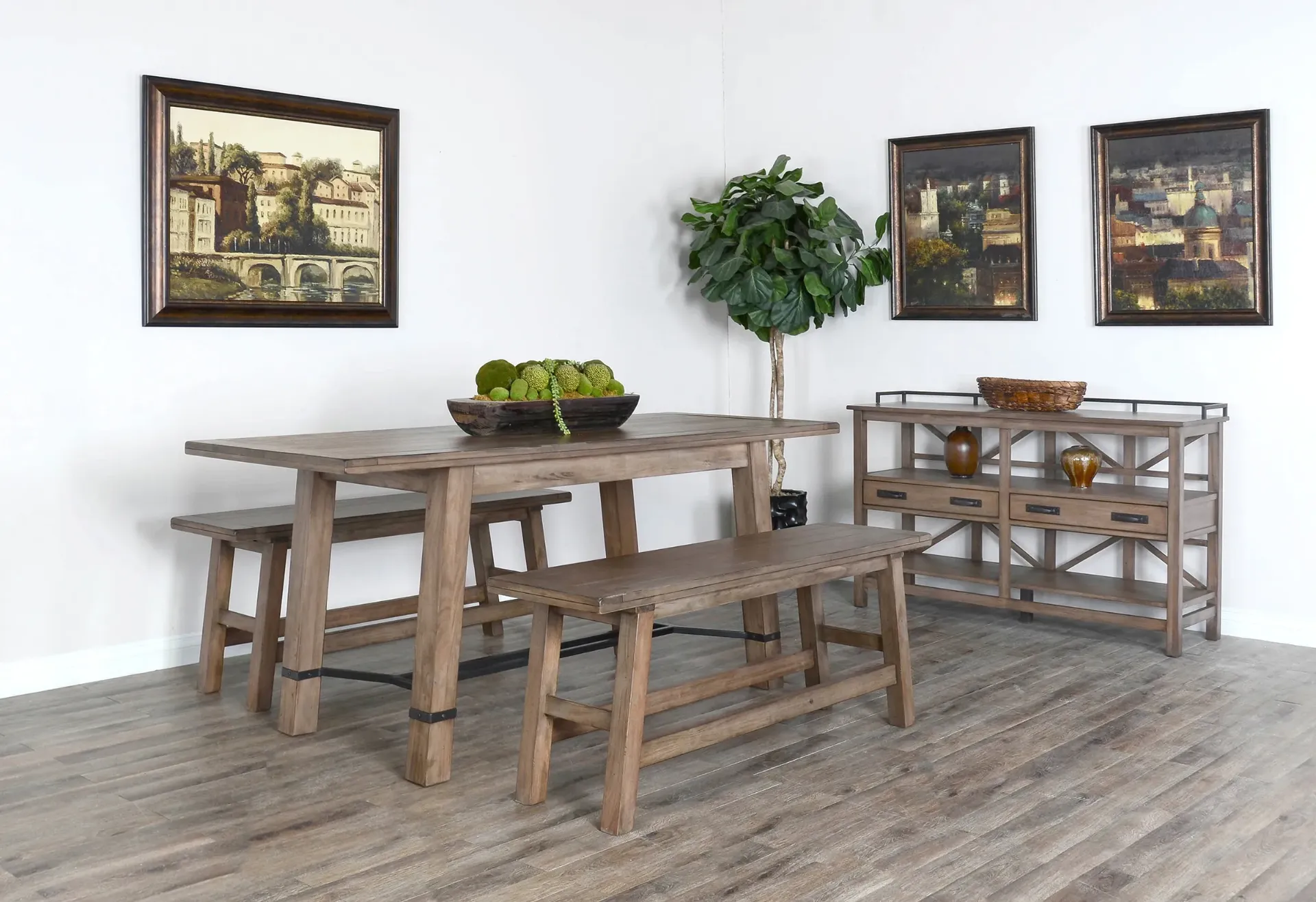 Counter Height Bench Wood Seat