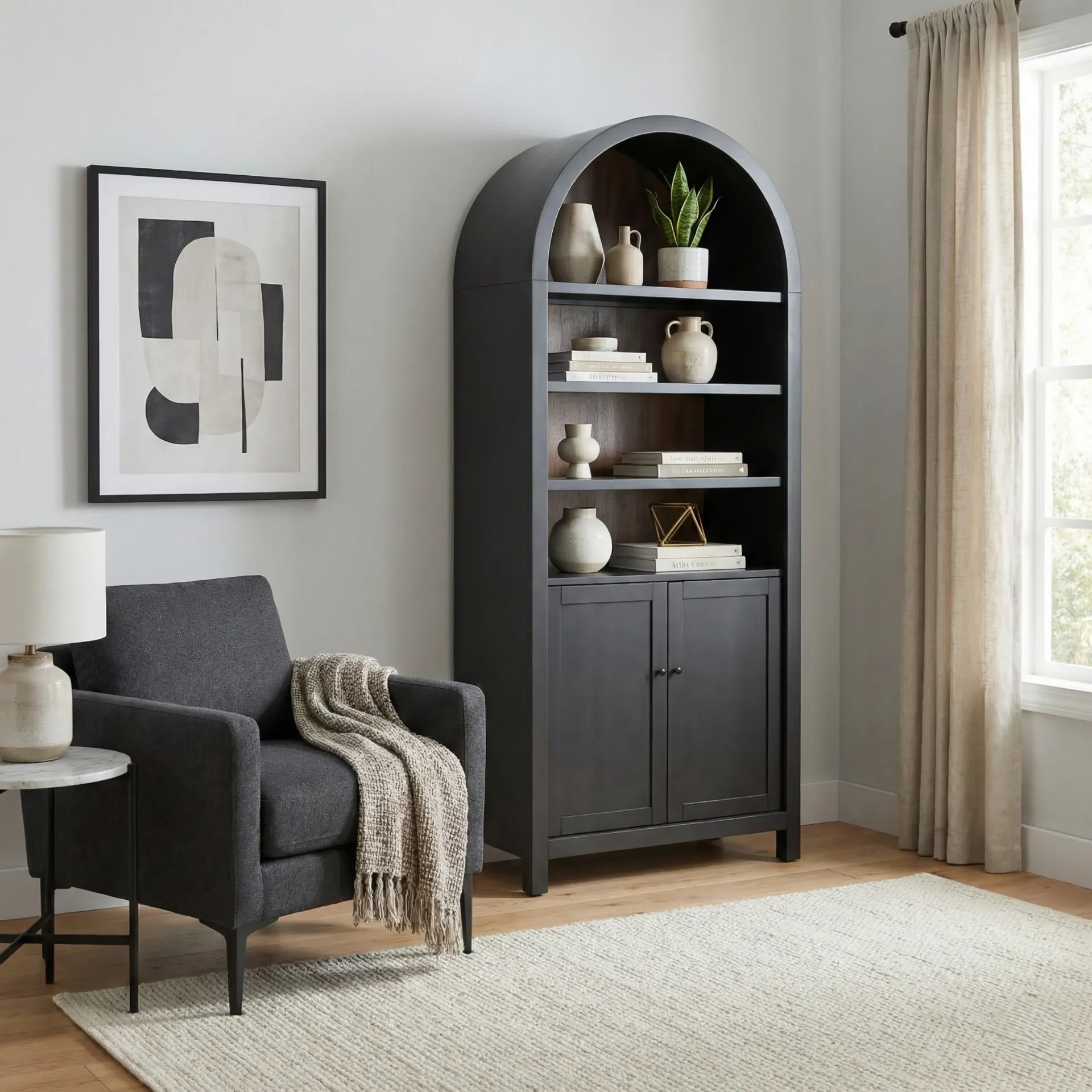 Display Cabinet With Doors