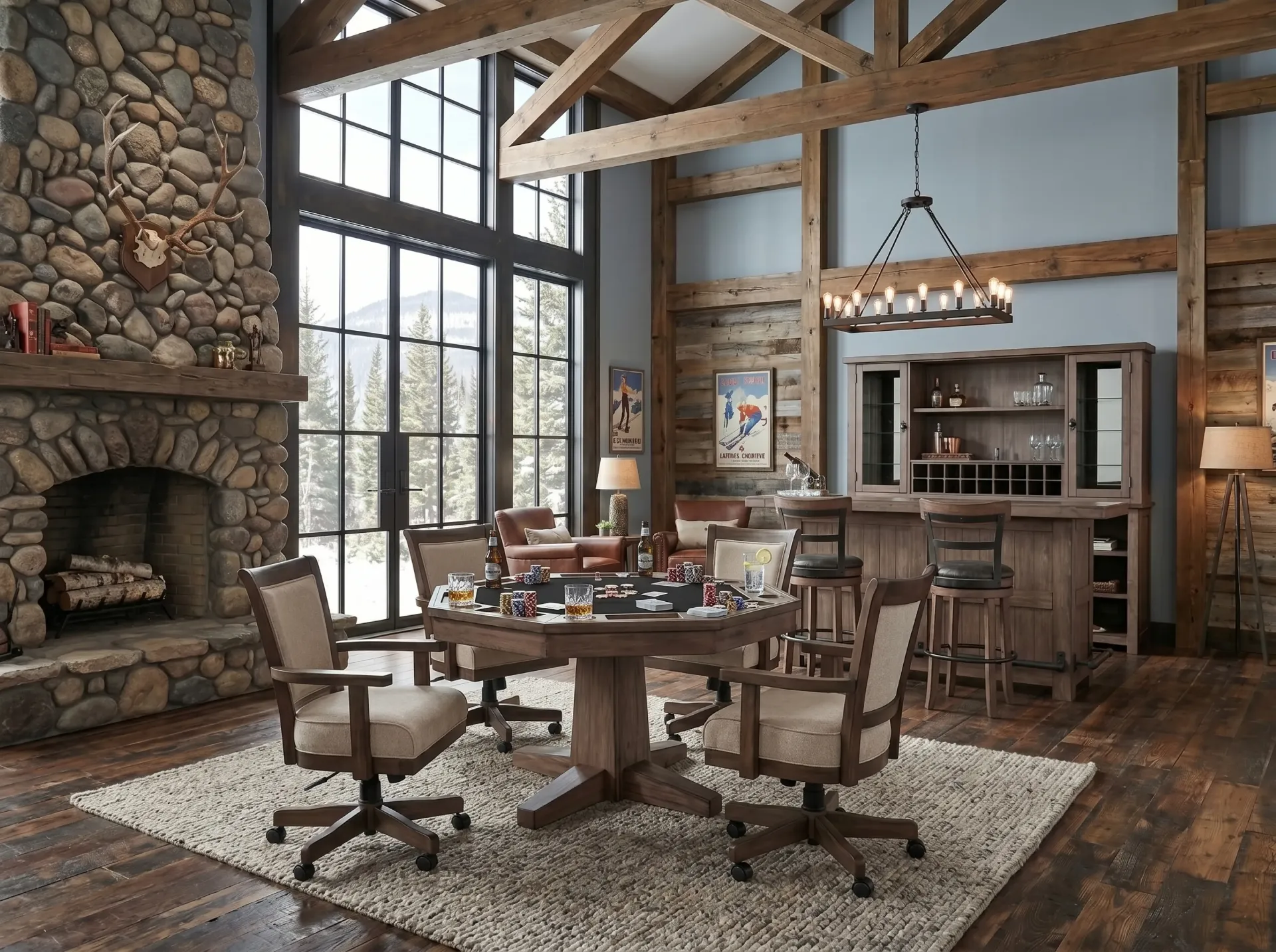 [1033BU] Doe Valley Game & Dining Table
