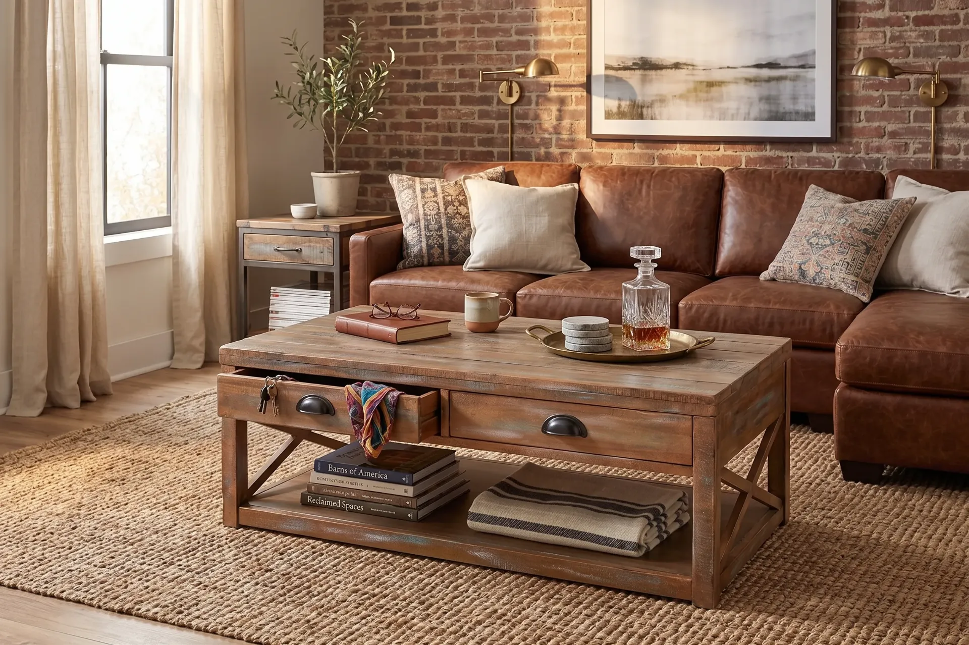 Durango Cocktail Table With Casters