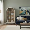 Ella Cabinet With Tempered Glass
