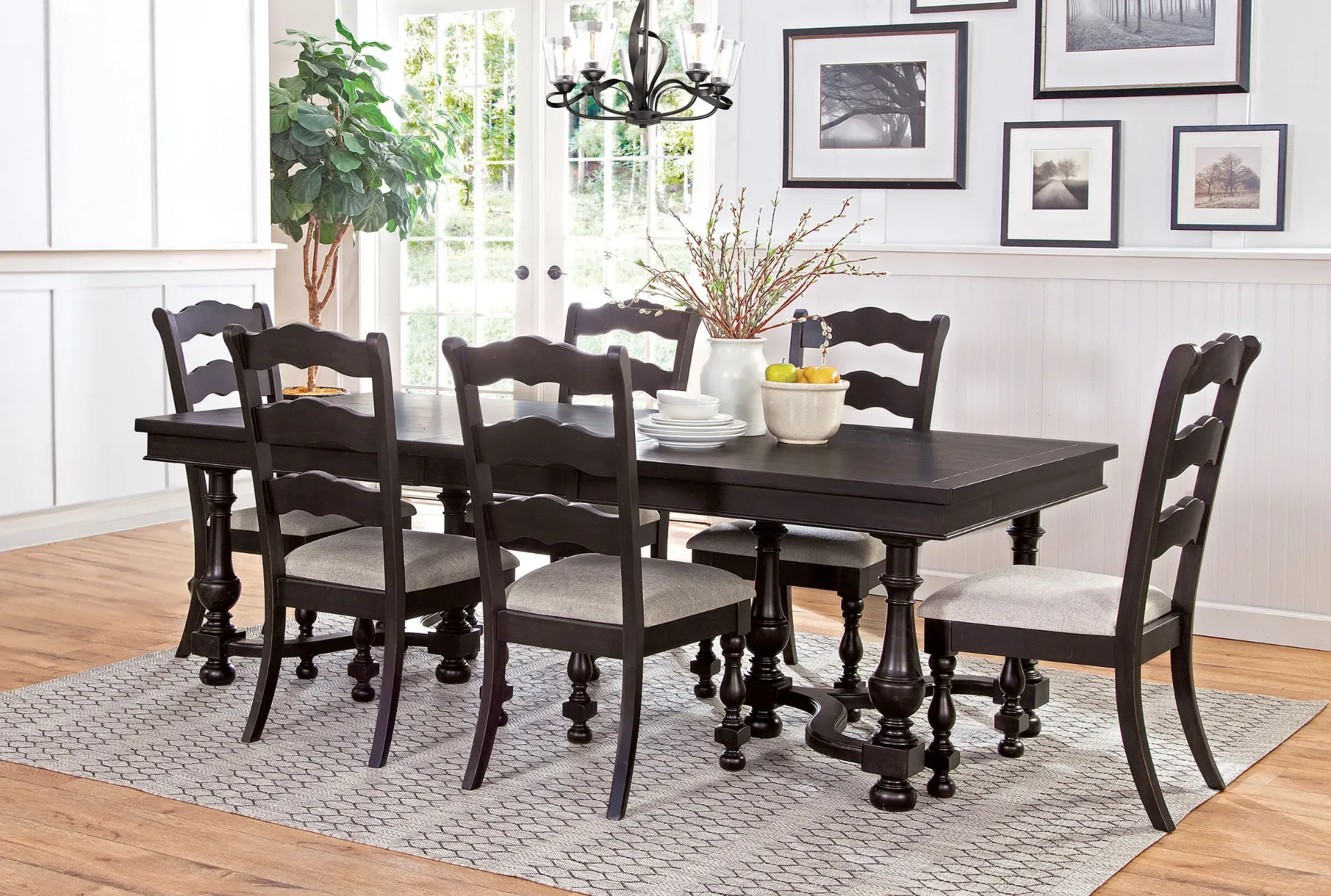 [1120BW] Extension Table With 2 Leaves