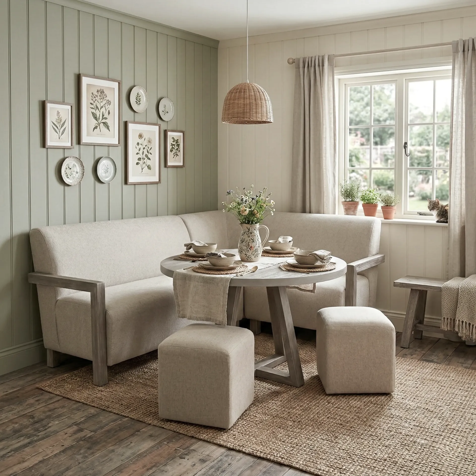 [0117WE-S] Gibson Breakfast Nook Bench Set