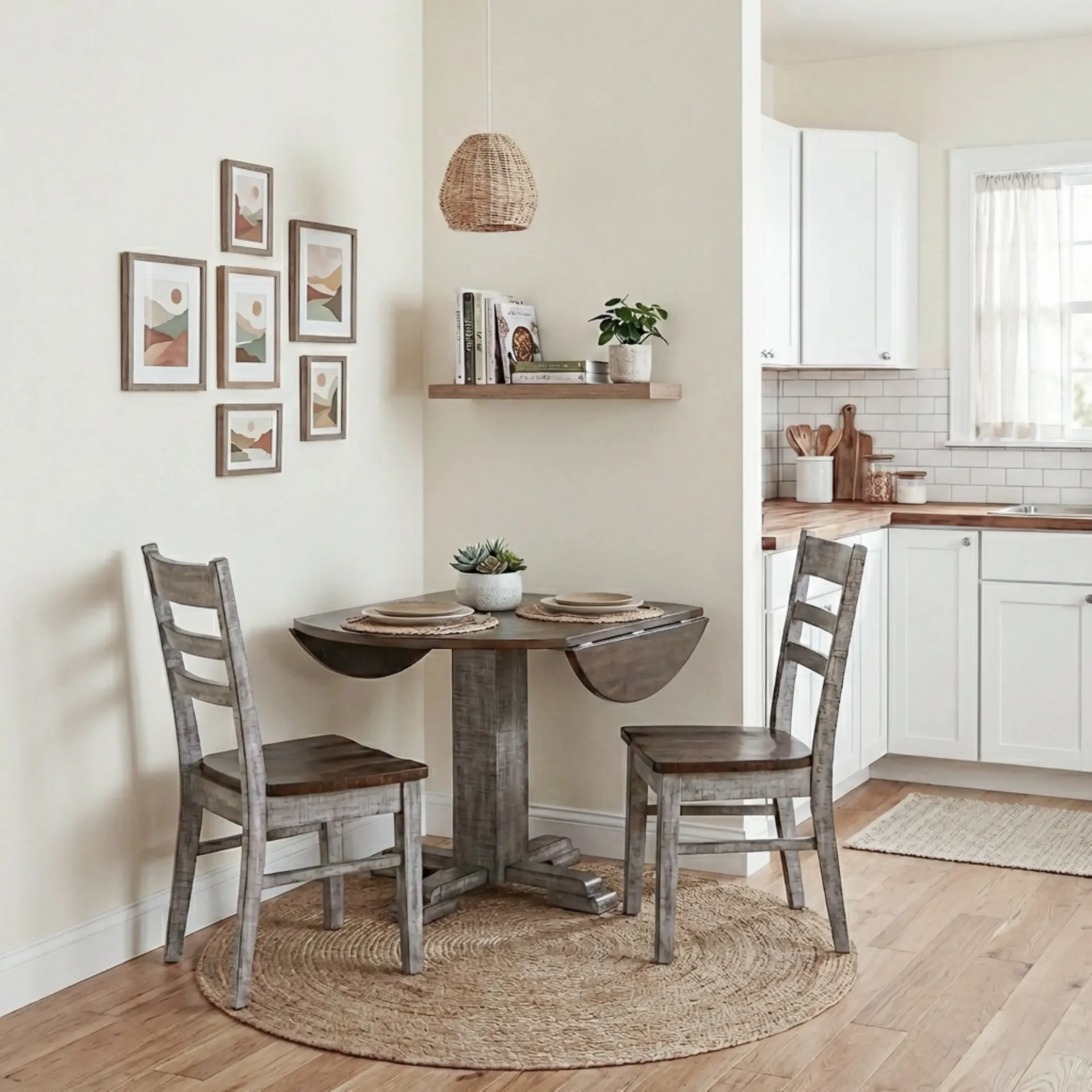 Ladderback Chair Wood Seat