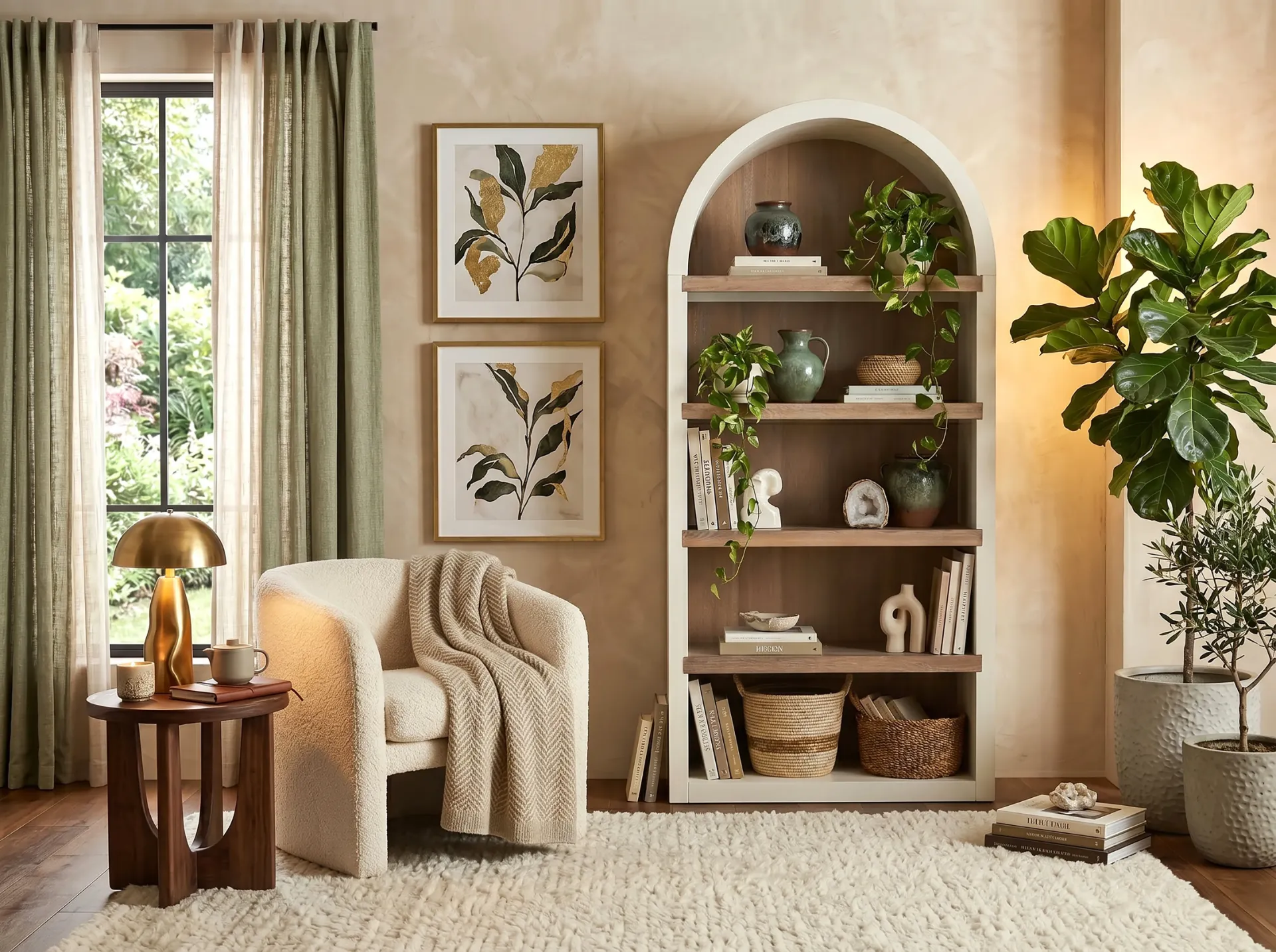 [2150MO] Logan Arched Bookcase