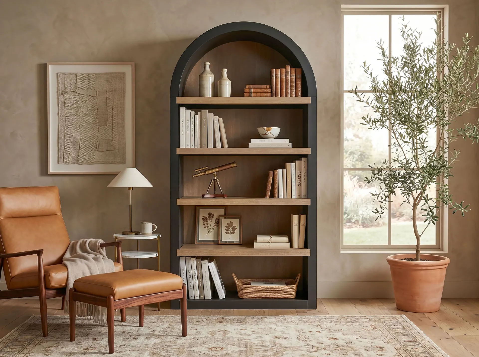 [2150BL] Logan Arched Bookcase