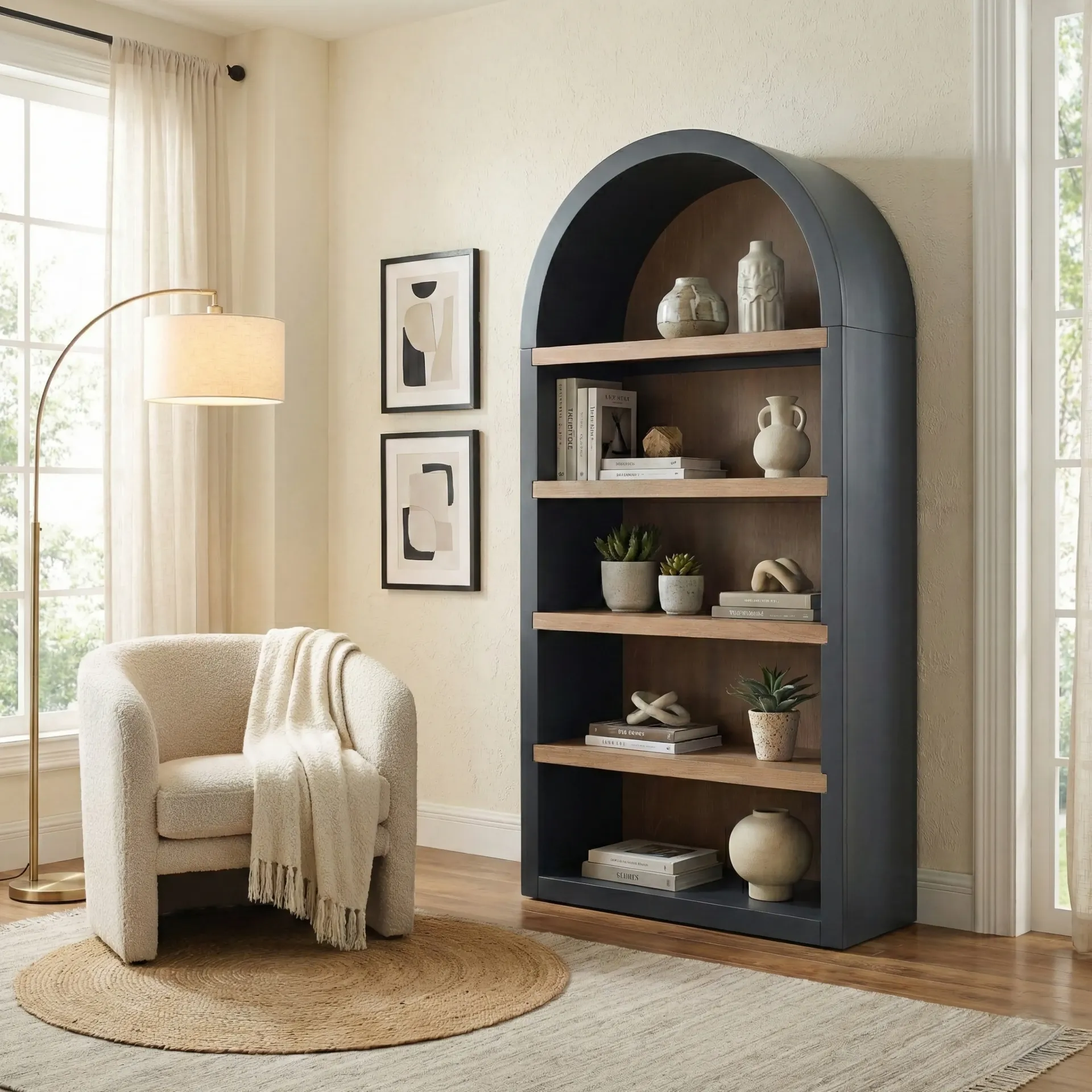 [2150CS] Logan Arched Bookcase