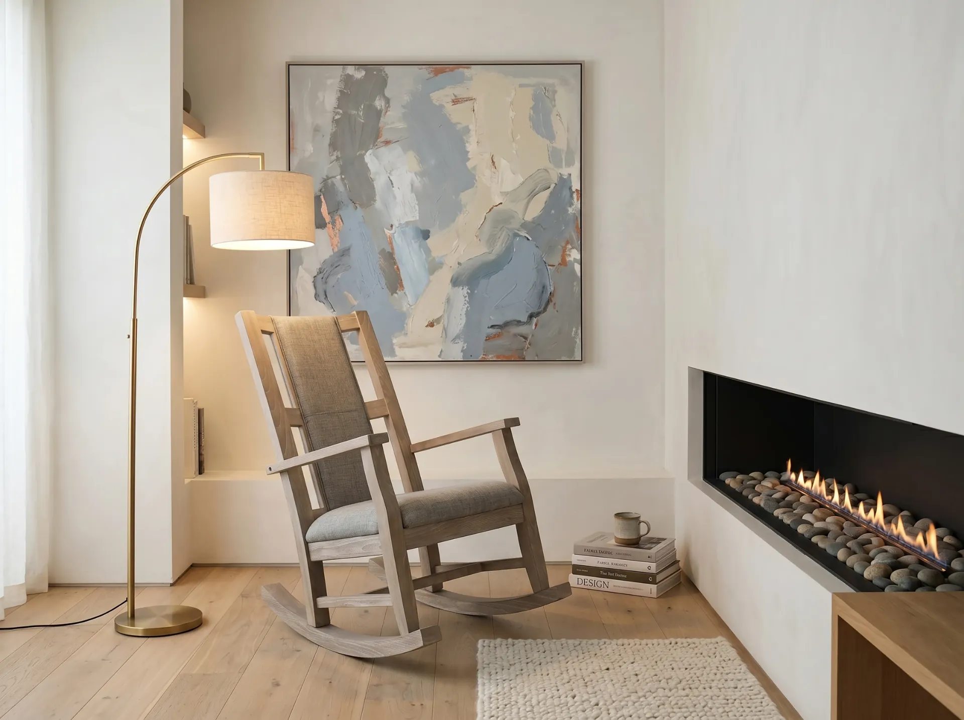 [2159WE] Mara Modern Rocker Cushion Seat & Back
