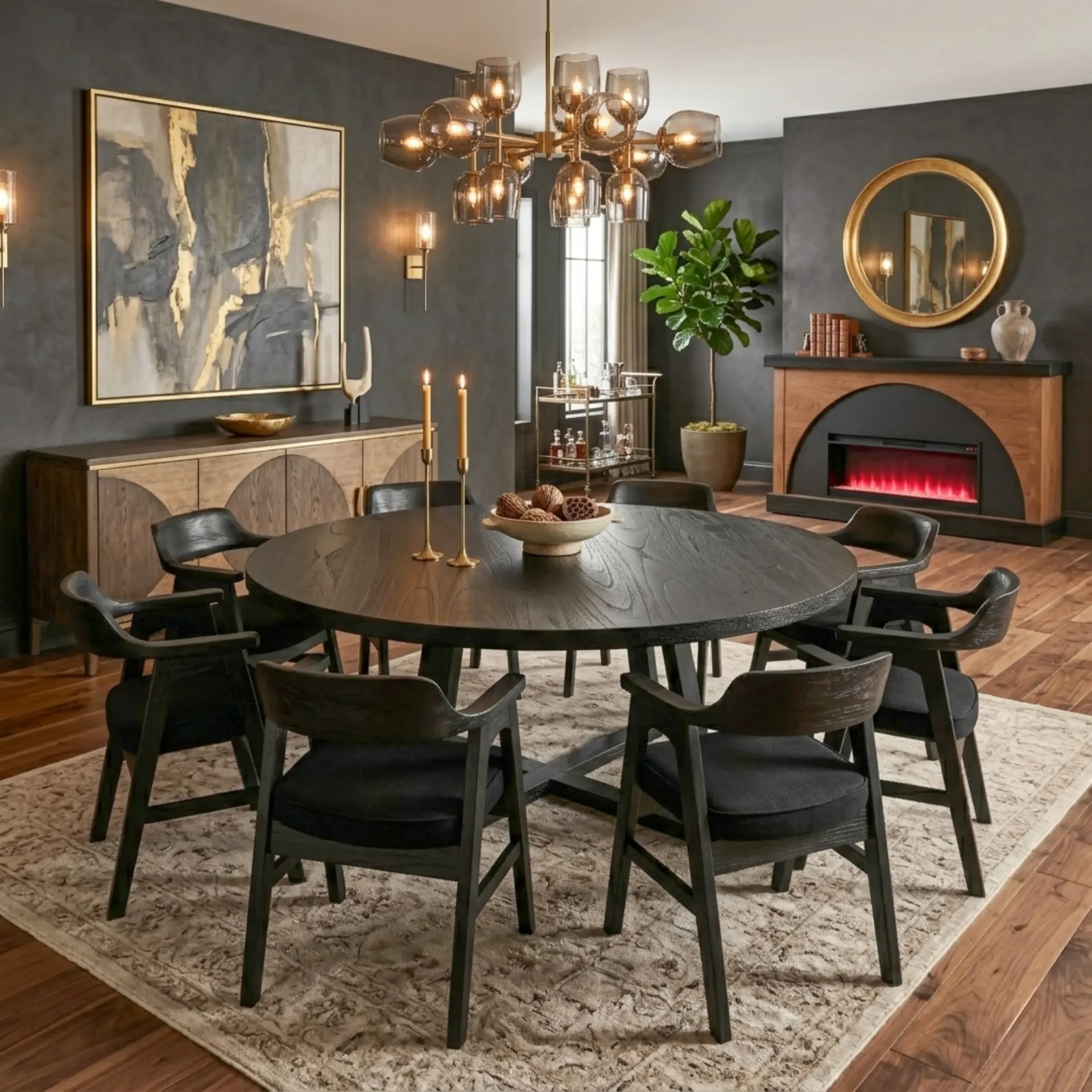 Mia Large Round Dining Table