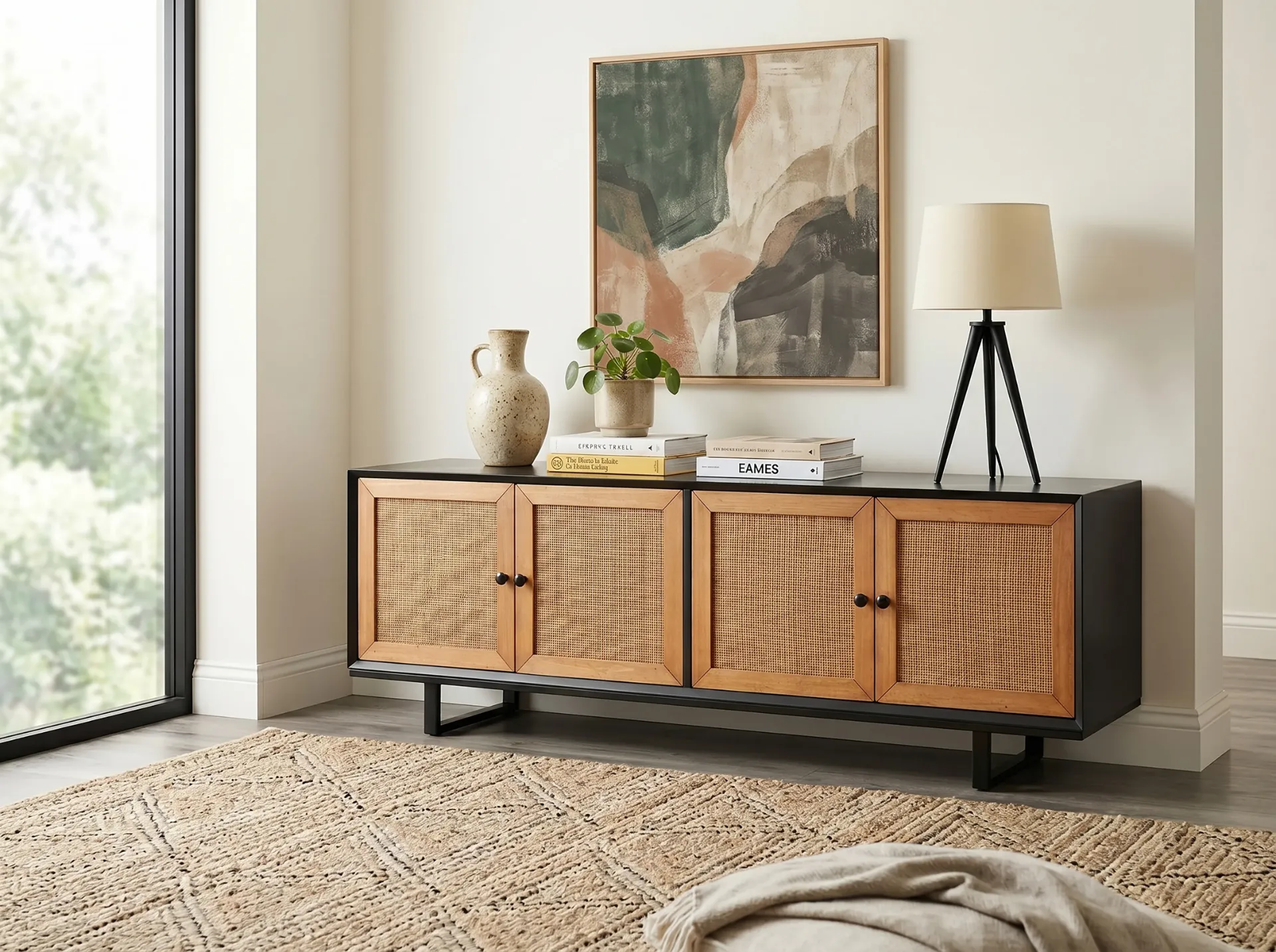[2191BL] Modern Accent Cabinet