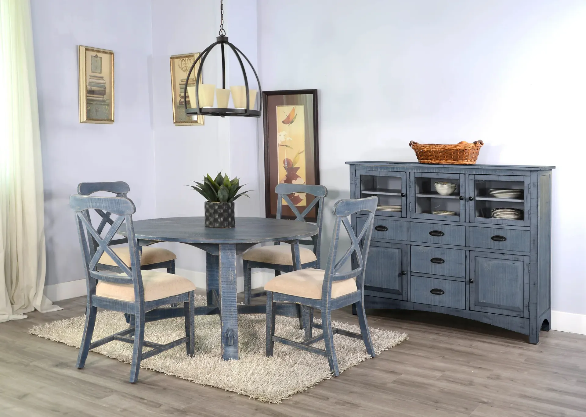 [1171OB] Ocean Blue 54"R Table