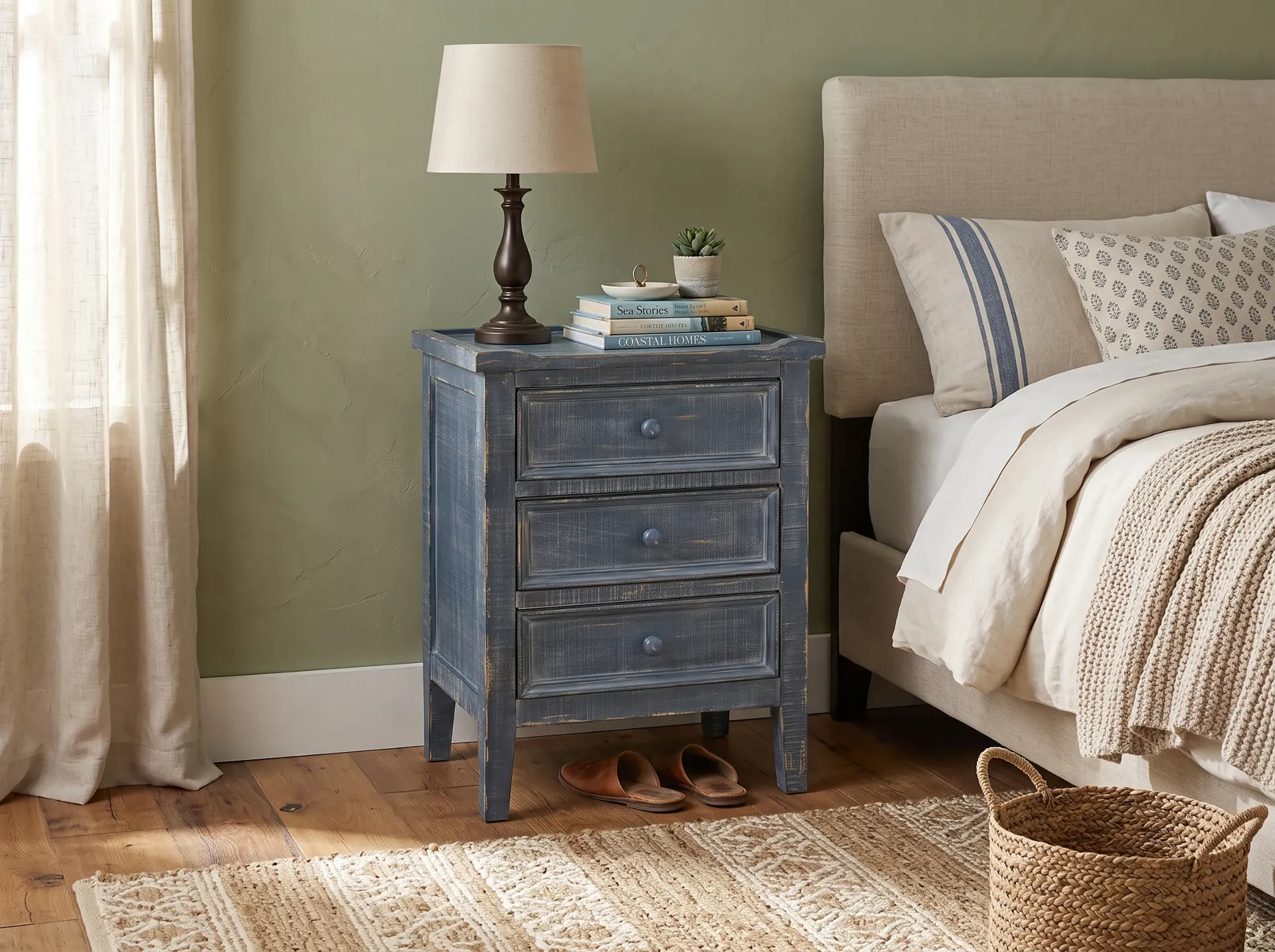 [2080OB] Ocean Blue End Table