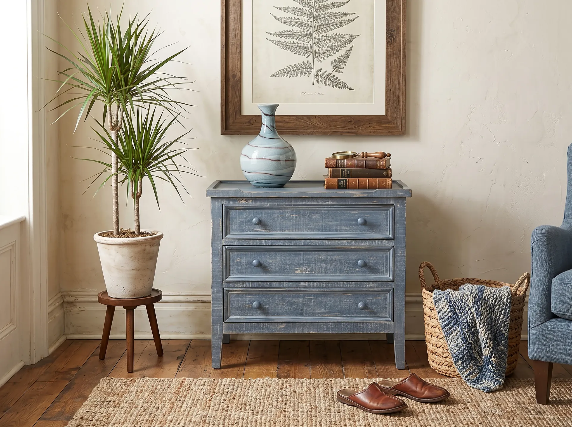 [2081OB] Ocean Blue Side Chest