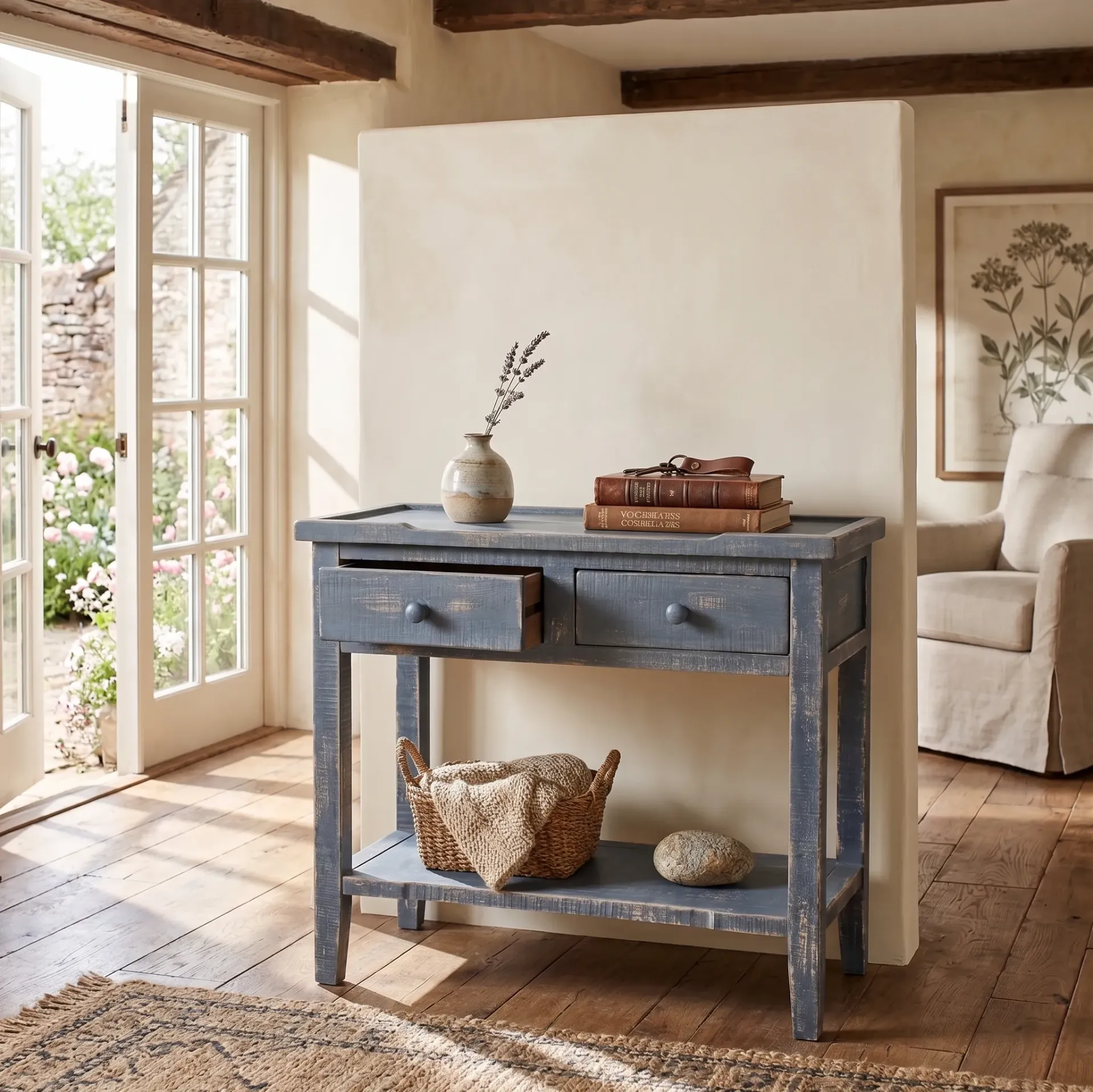 Ocean Blue Side Table