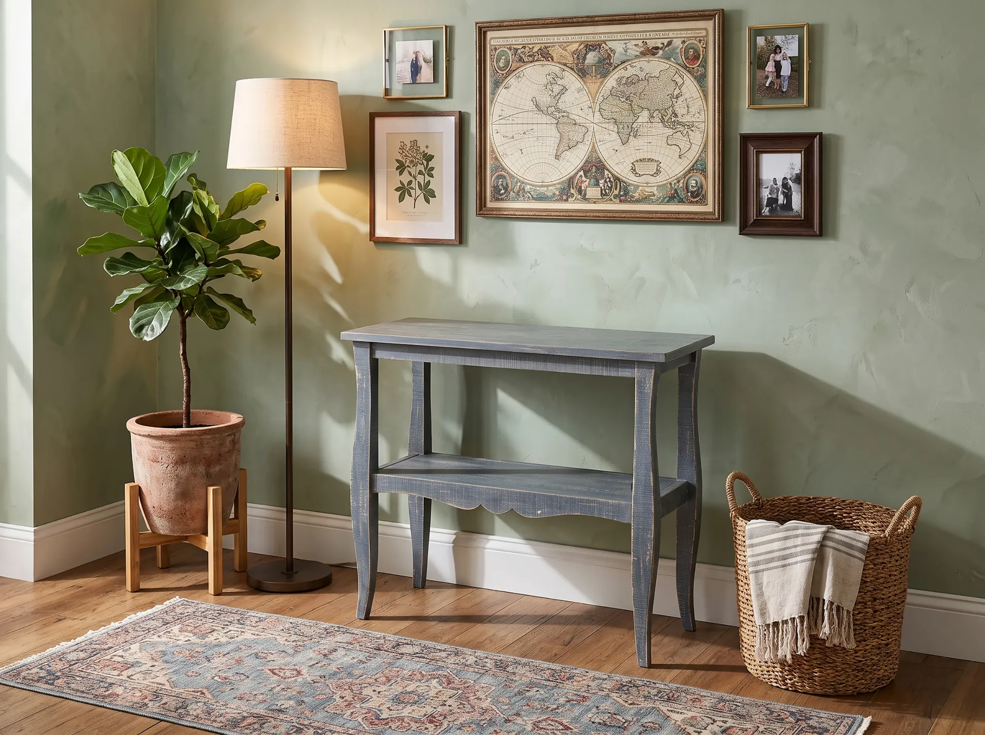Ocean Blue Side Table