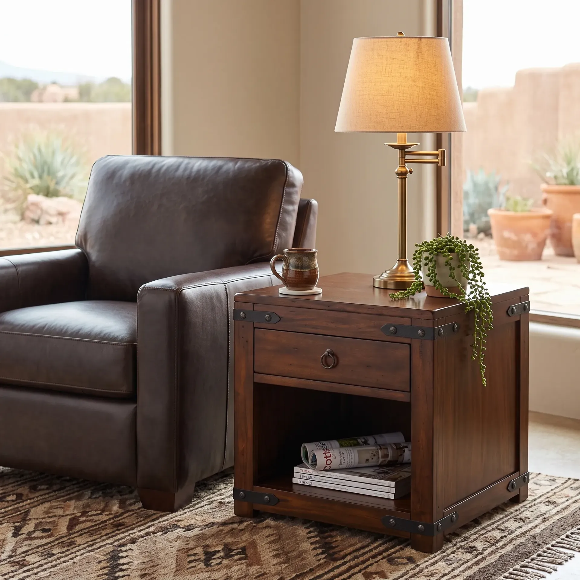 [3211DC2-E] Santa Fe End Table