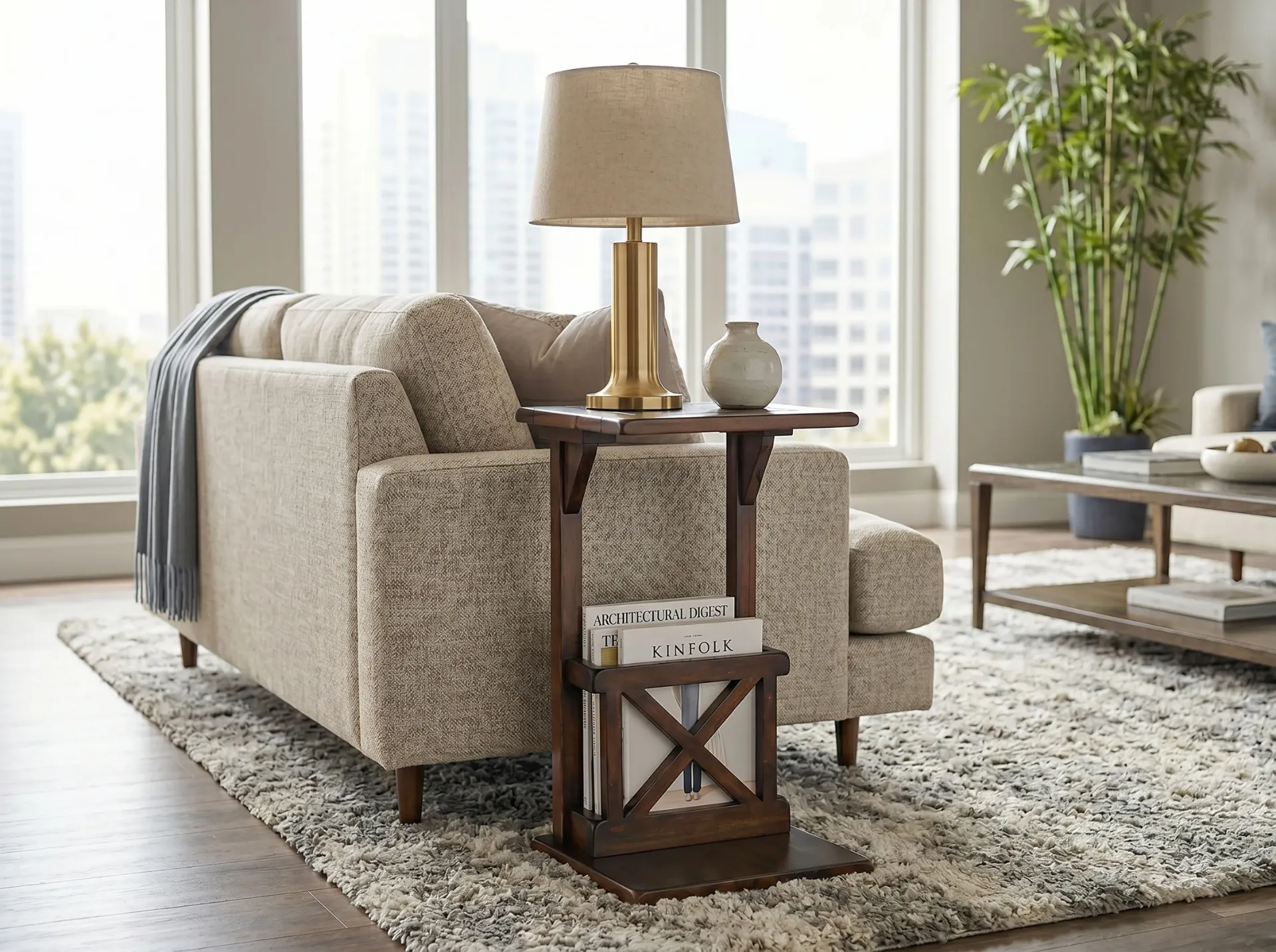 [2121AC2] Savannah Sofa Mate Table